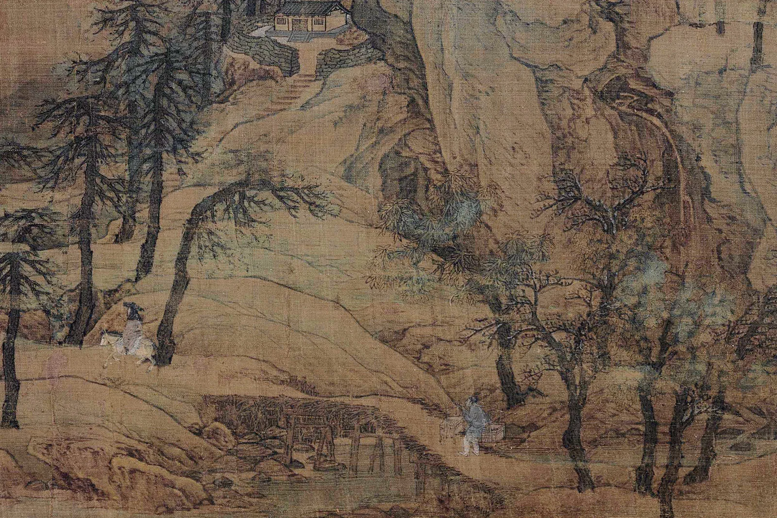 赵伯驹《江山秋色图》高清大图局部 (1)