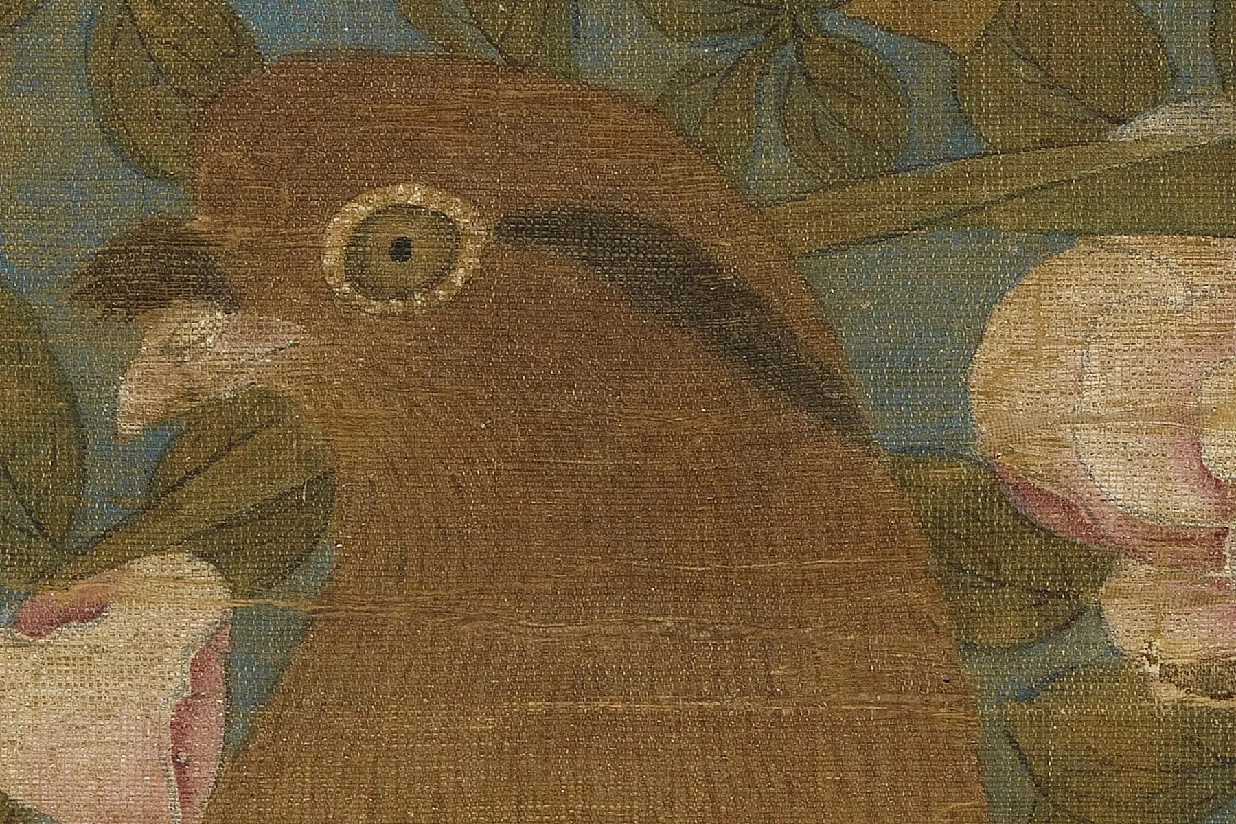 传宋李迪(款)画花鸟轴超高清大图局部 (9)