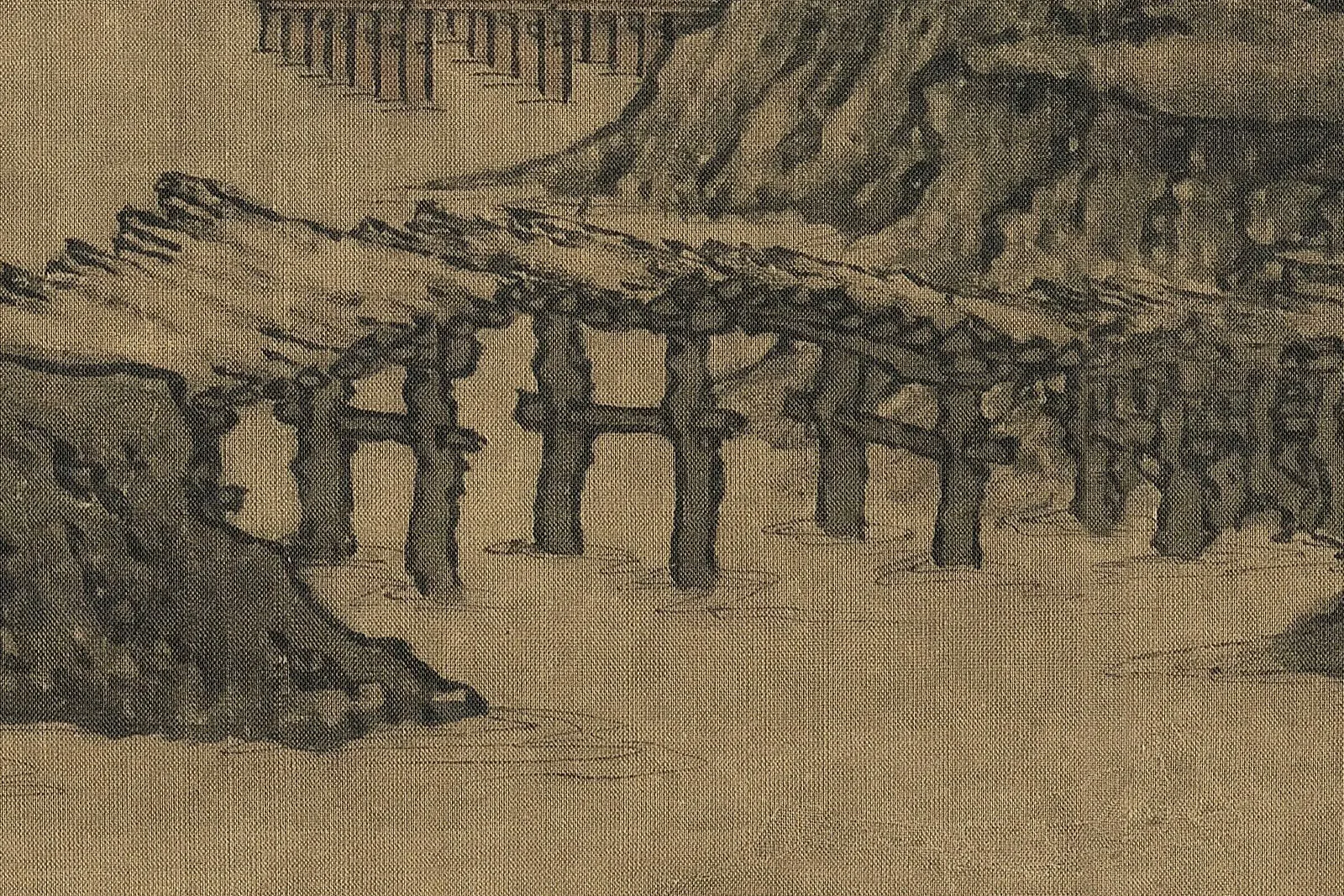 李成《晴峦萧寺图》超高清大图 (3)