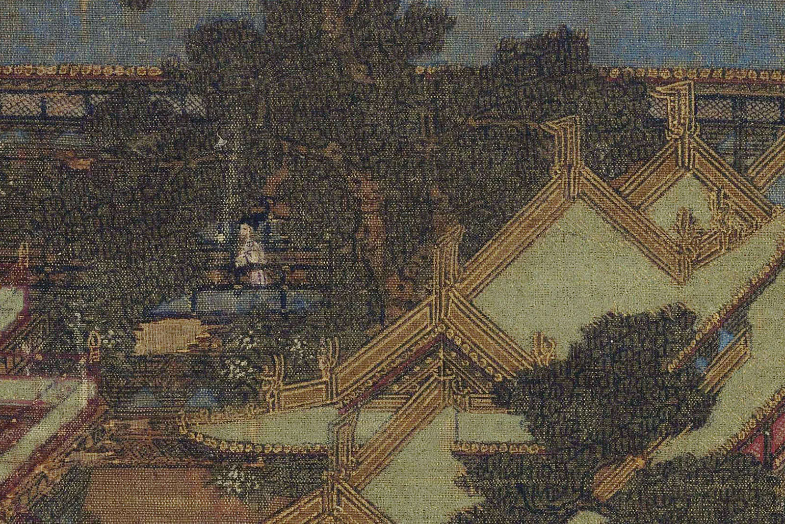 传宋赵伯驹《阿阁图》高清大图局部 (6)