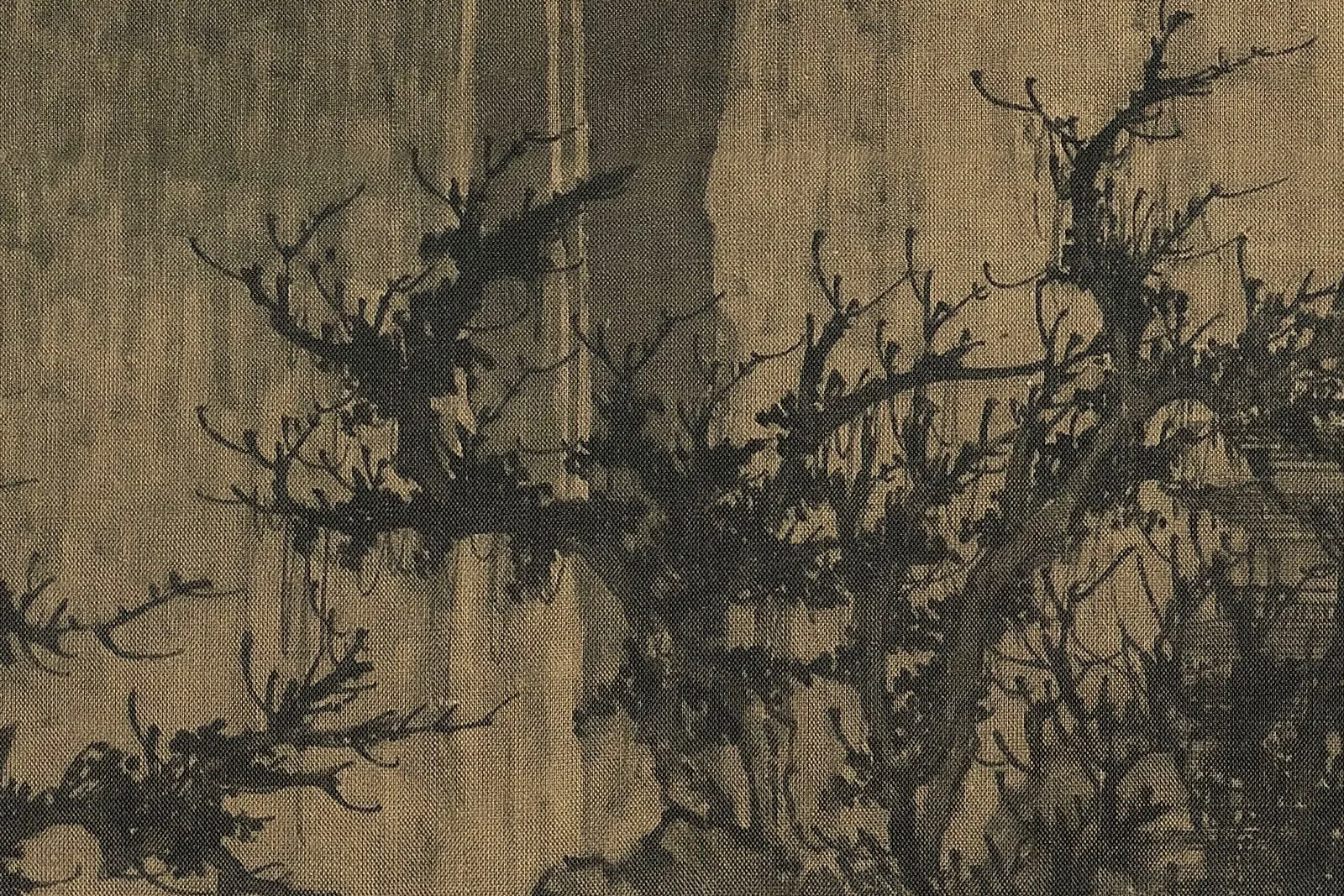 李成《晴峦萧寺图》超高清大图 (1)