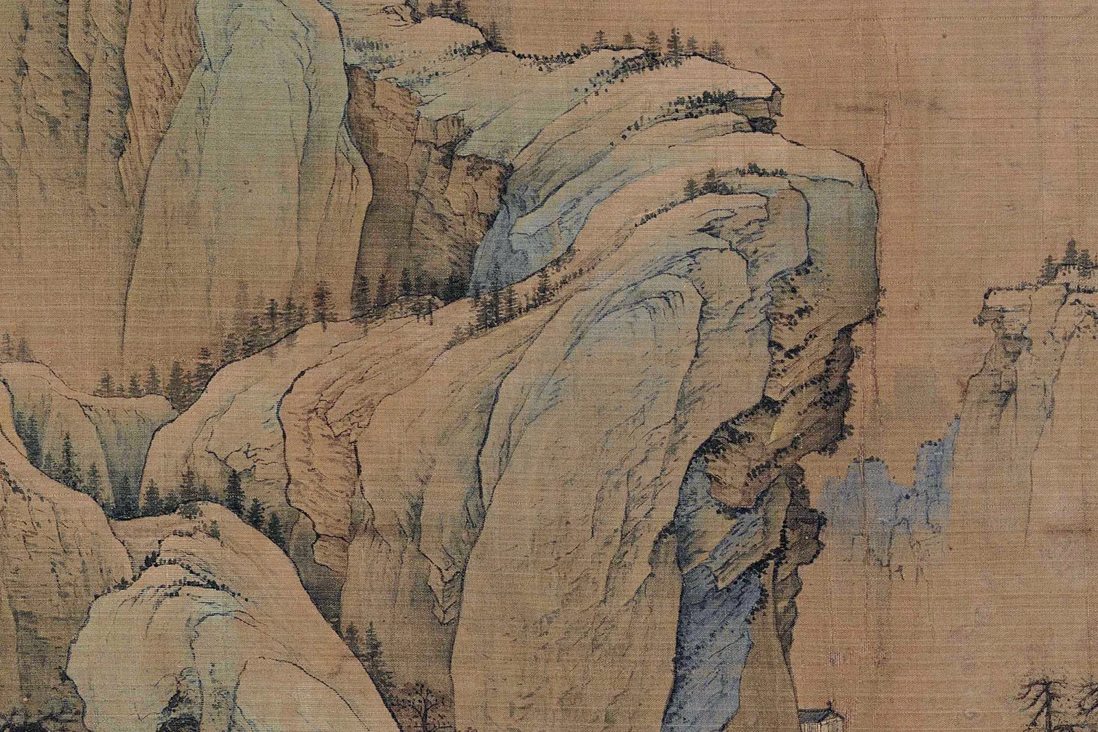 赵伯驹《江山秋色图》高清大图局部 (14)