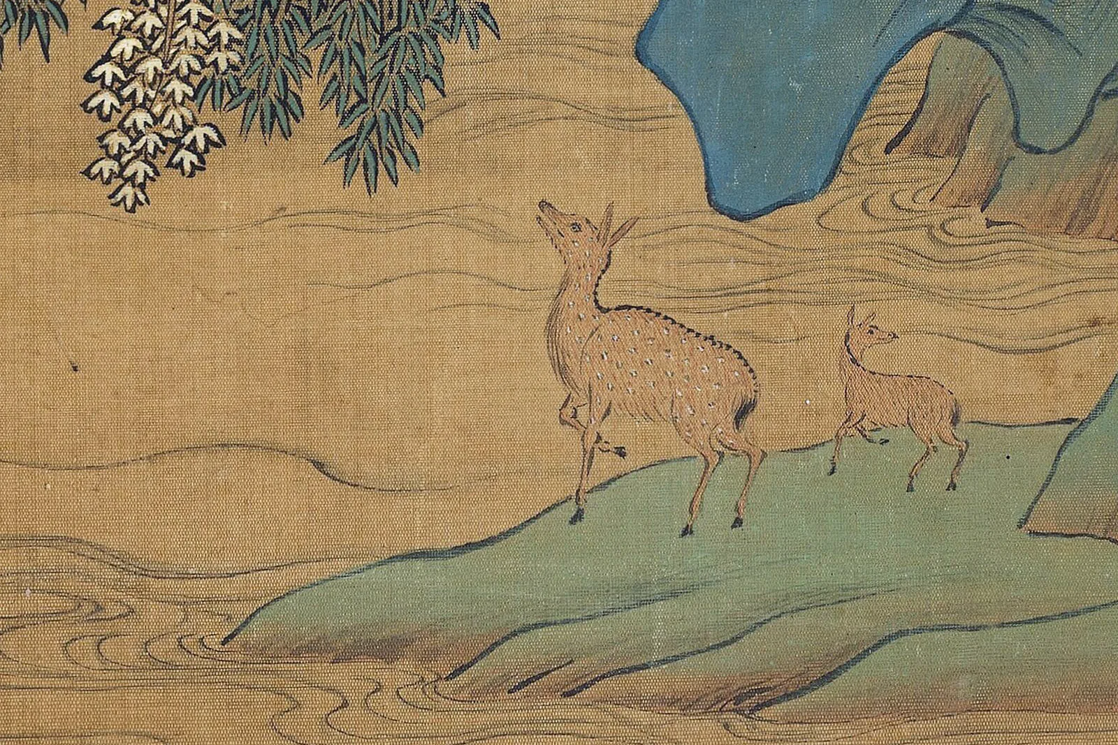 传南宋赵伯驹《仙山楼阁图》超高清大图局部 (2)