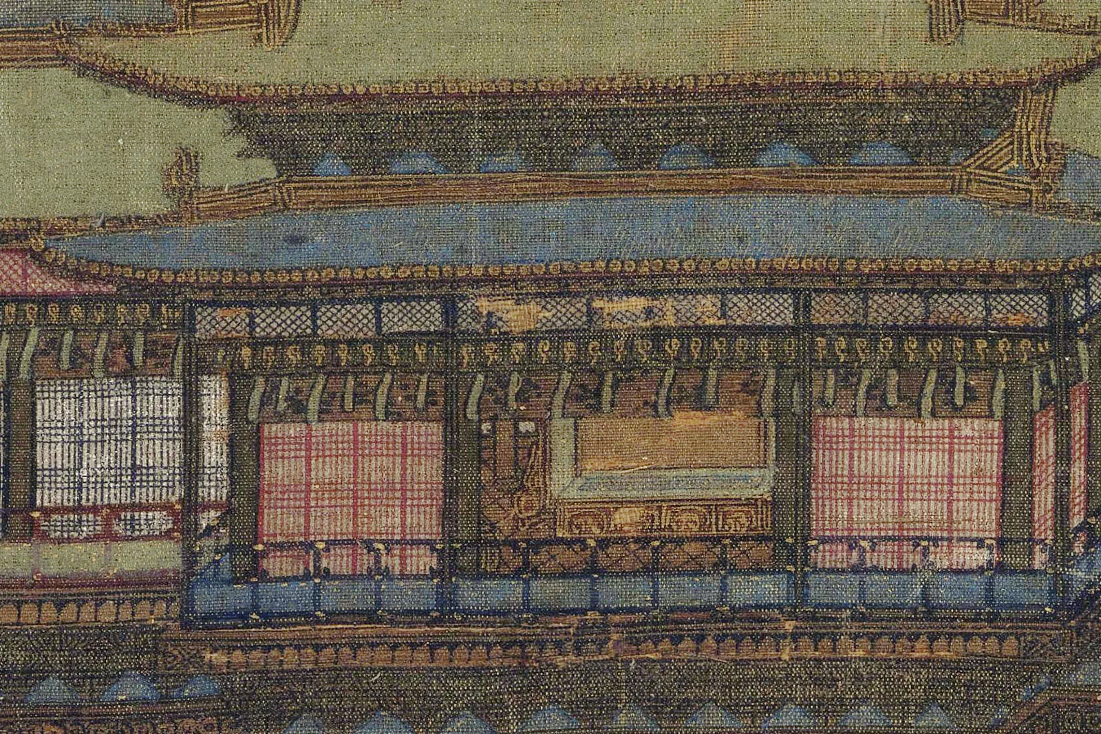 传宋赵伯驹《阿阁图》高清大图局部 (1)