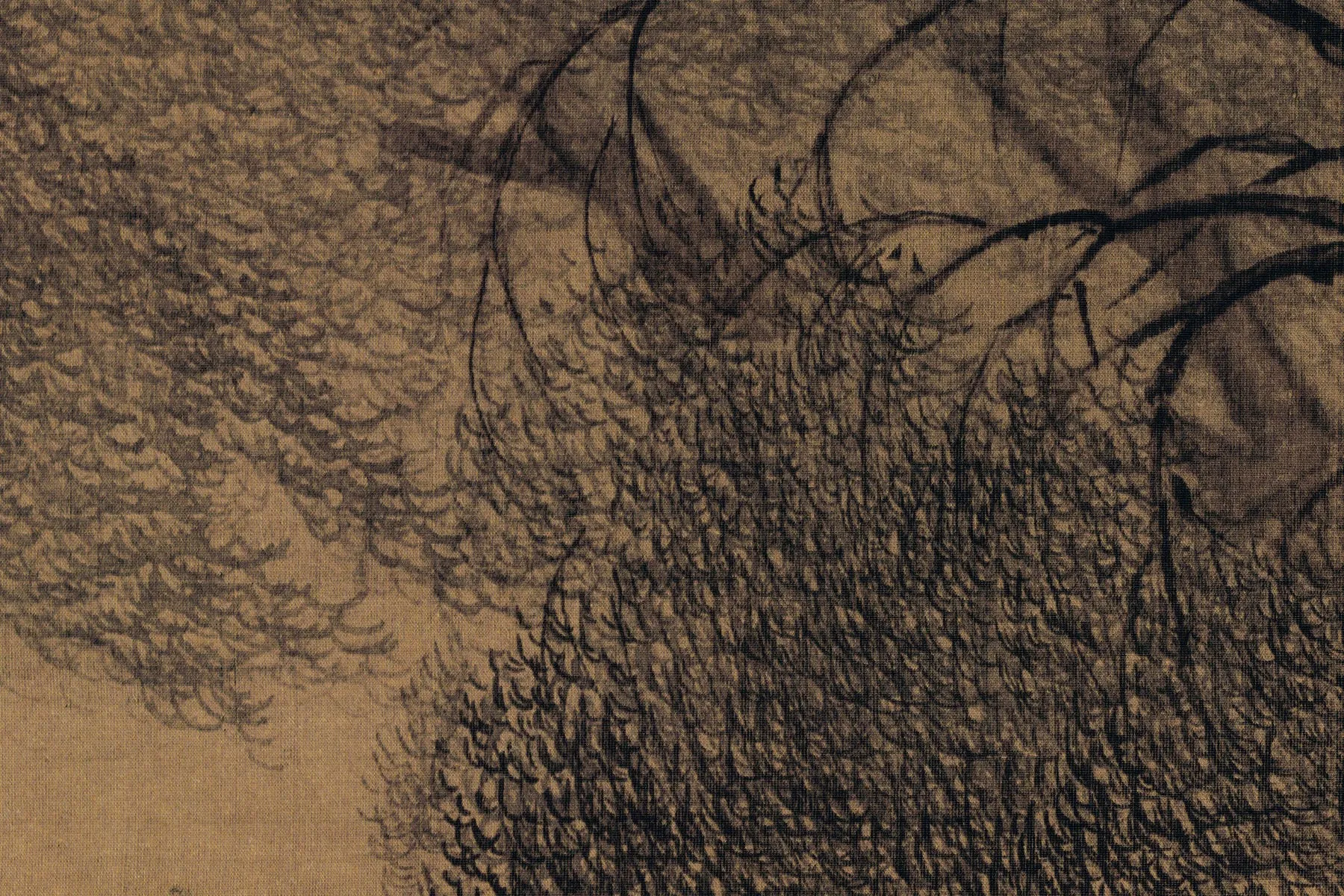 宋李迪《风雨归牧图》高清大图局部 (9)