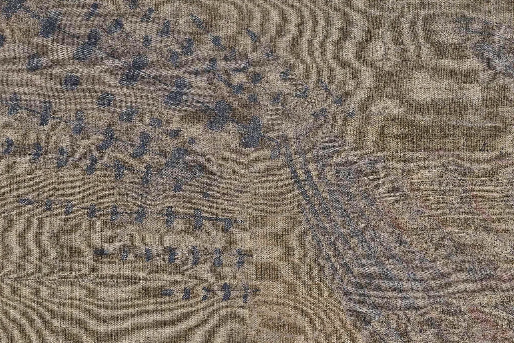 李迪《枫鹰雉鸡图》超高清大图局部 (8)