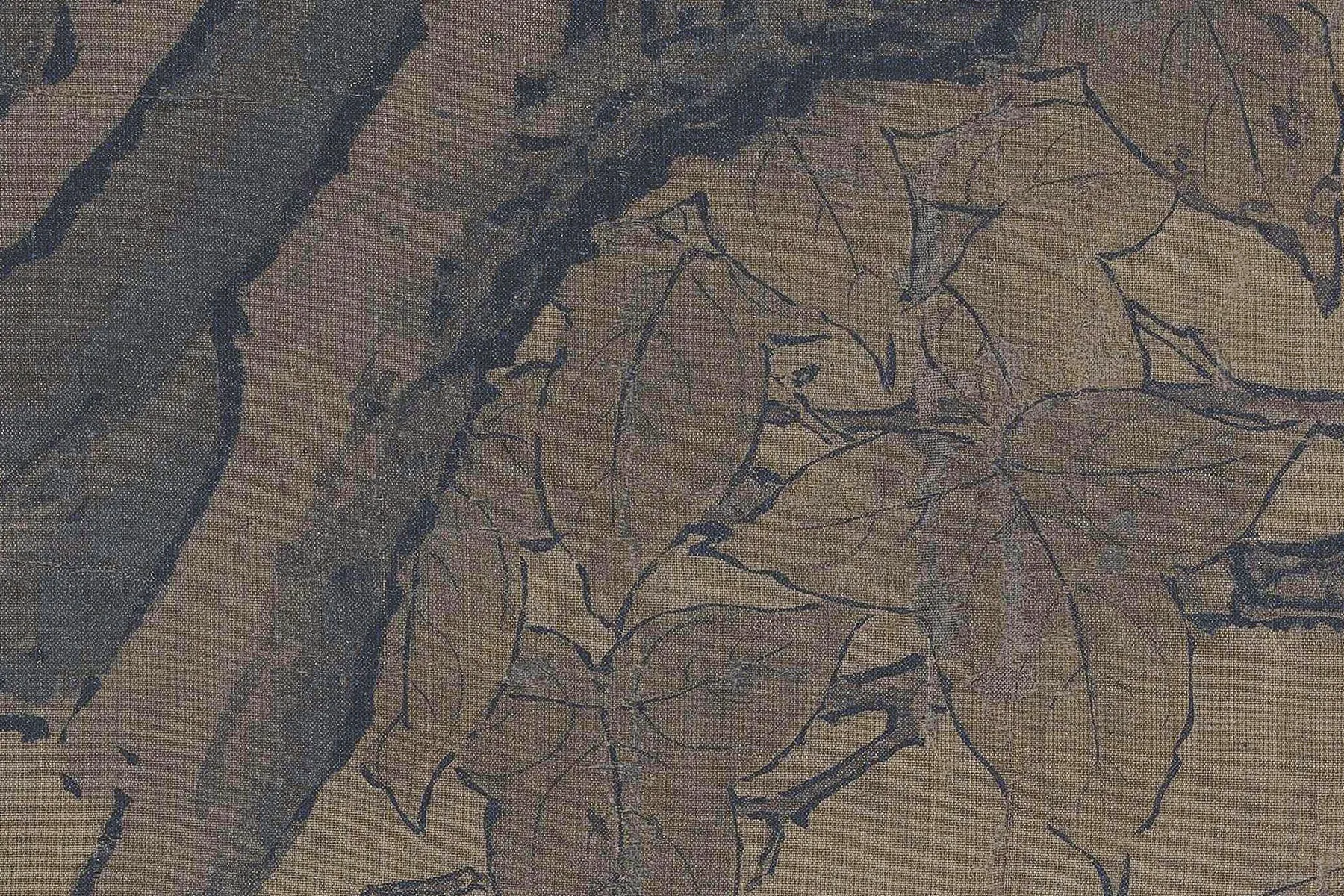 李迪《枫鹰雉鸡图》超高清大图局部 (14)