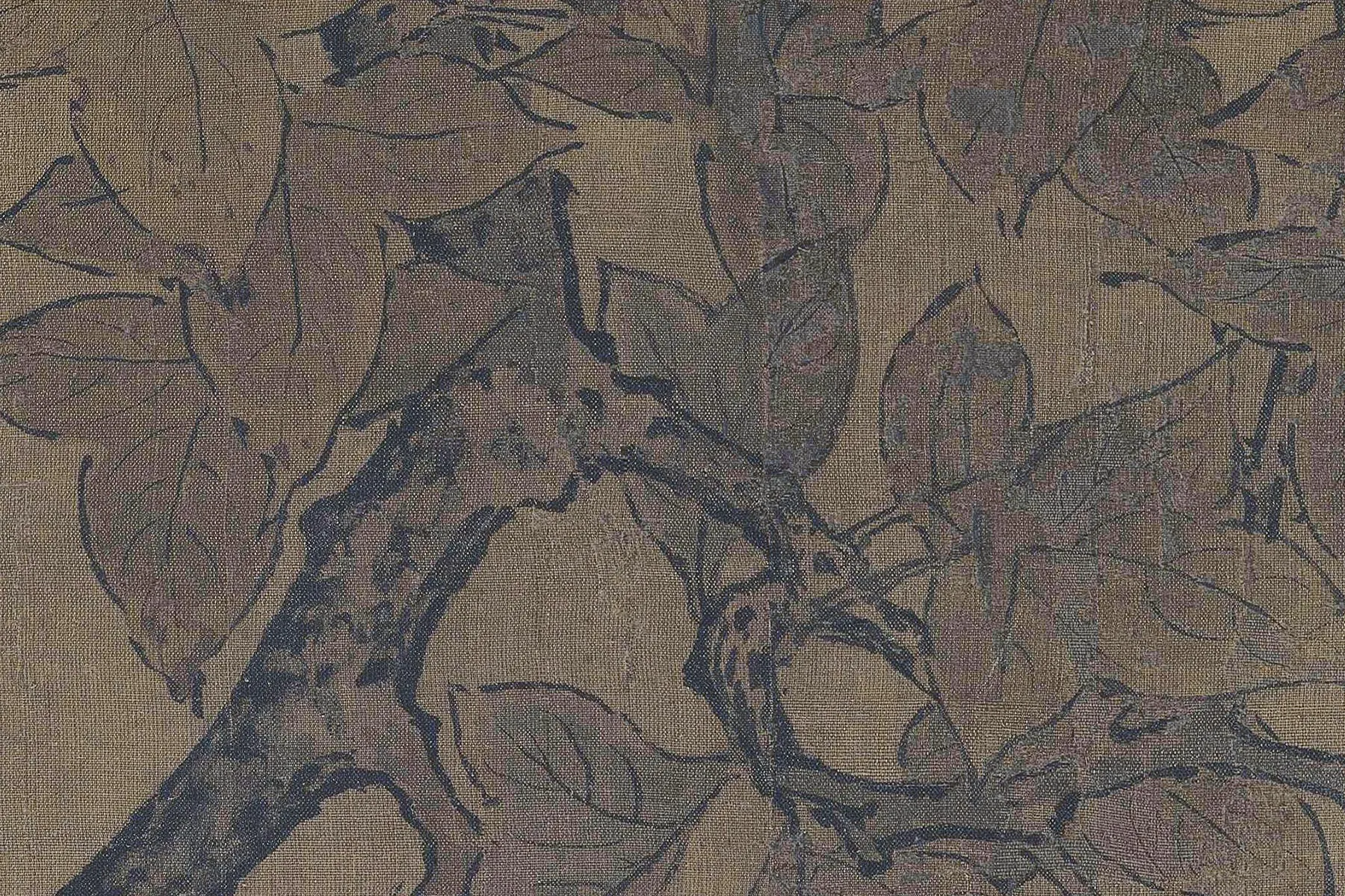 李迪《枫鹰雉鸡图》超高清大图局部 (13)