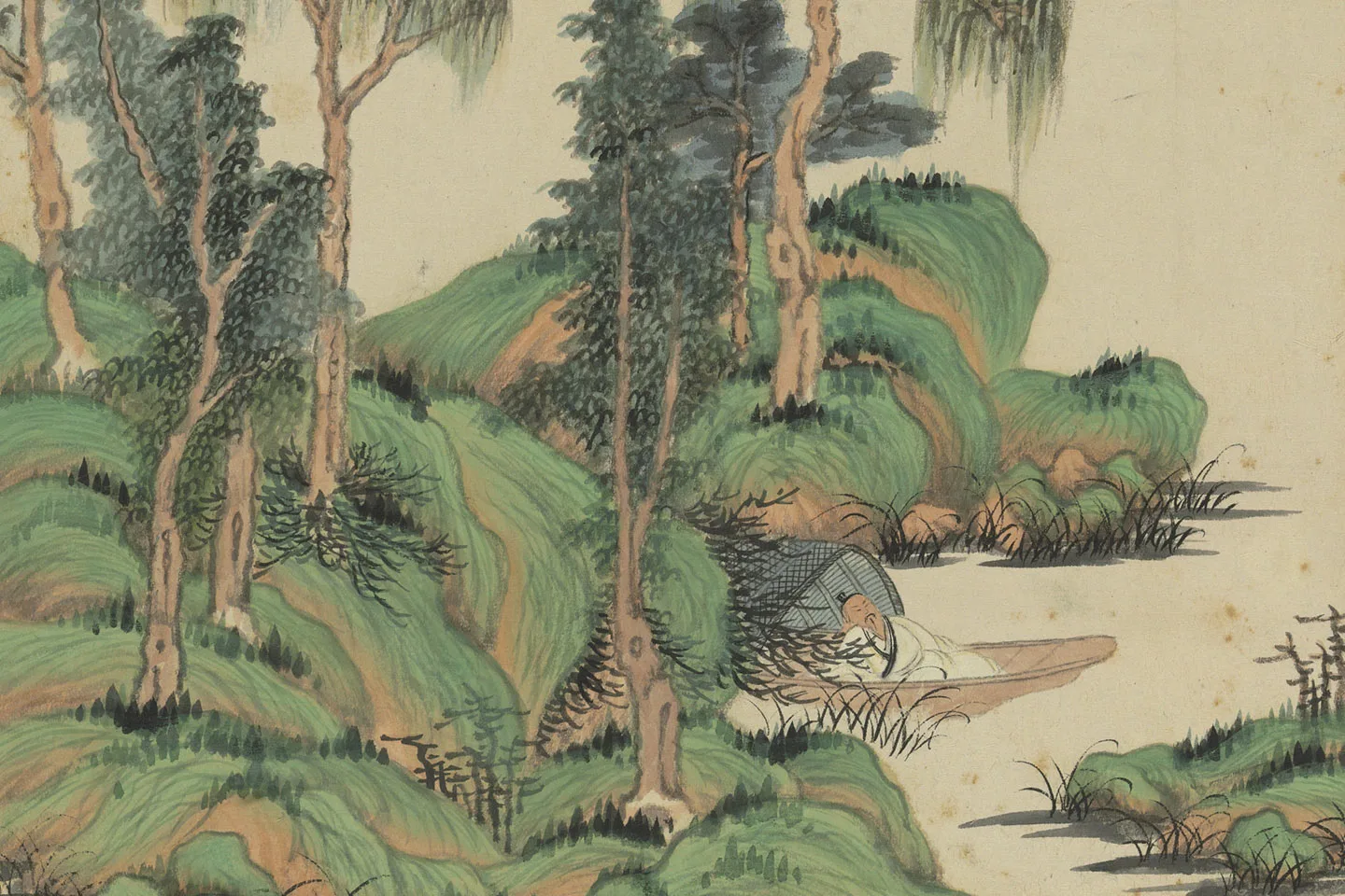 清王鉴(仲秋)癸卯仿古山水十帧册局部 (11)