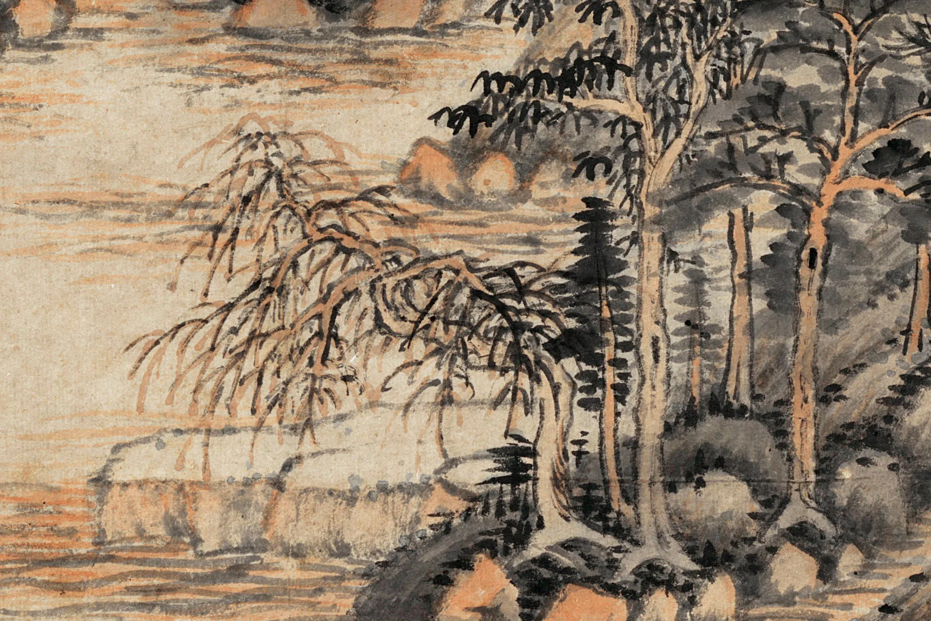 王鉴《临富春山居图》局部 (2)