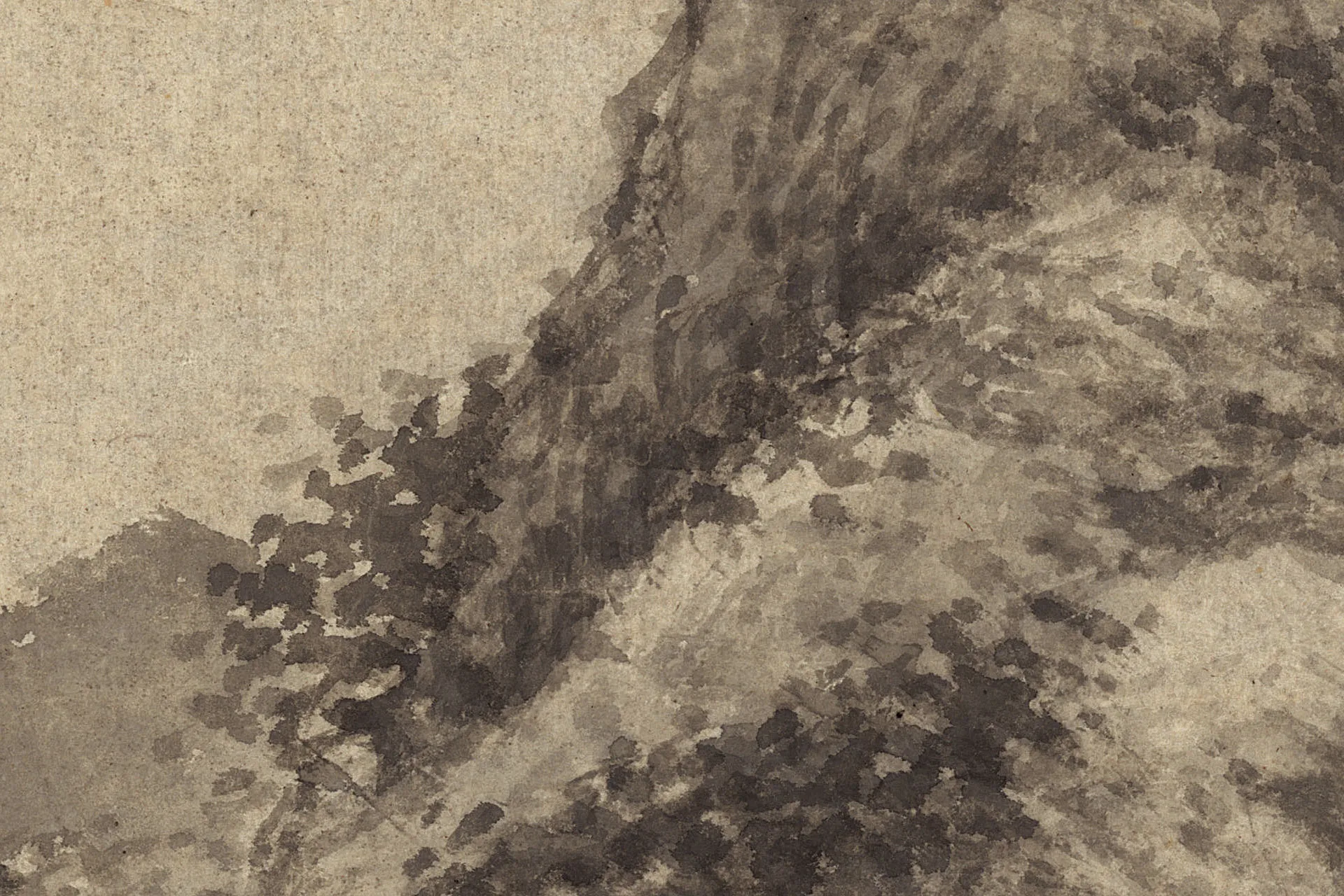 清王鉴《仿范宽山水图》高清局部 (17)