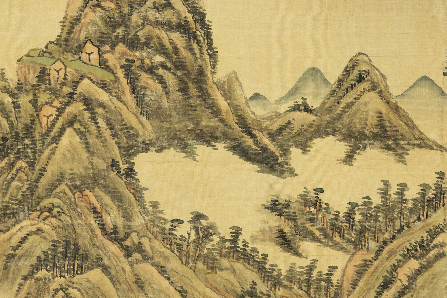 王原祁仿黄公望笔意局部 (3)