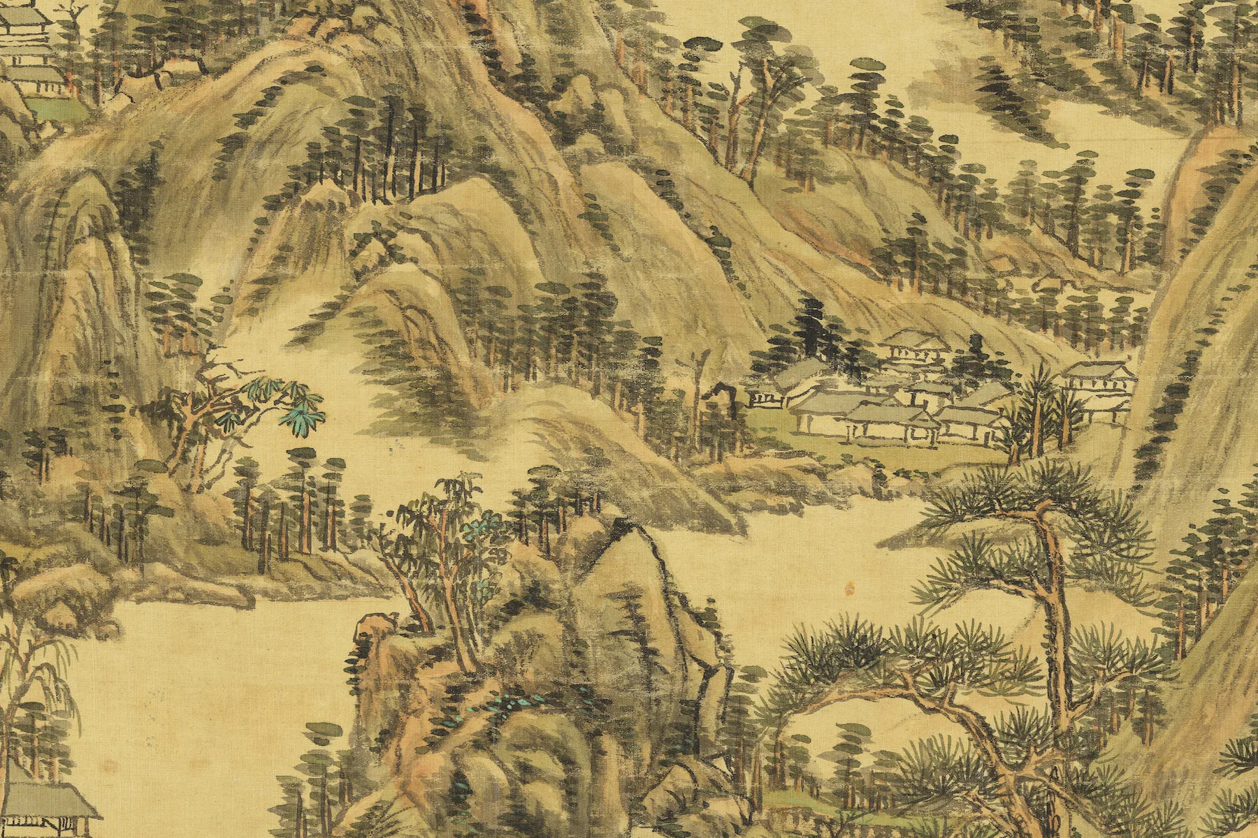 王原祁仿黄公望笔意局部 (2)