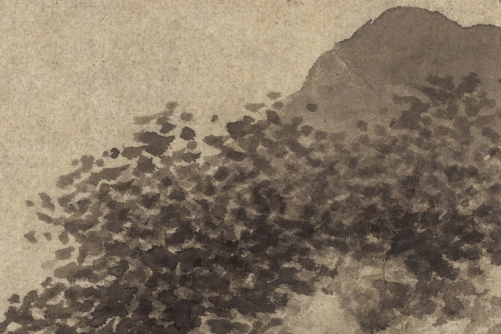 清王鉴《仿范宽山水图》高清局部 (16)