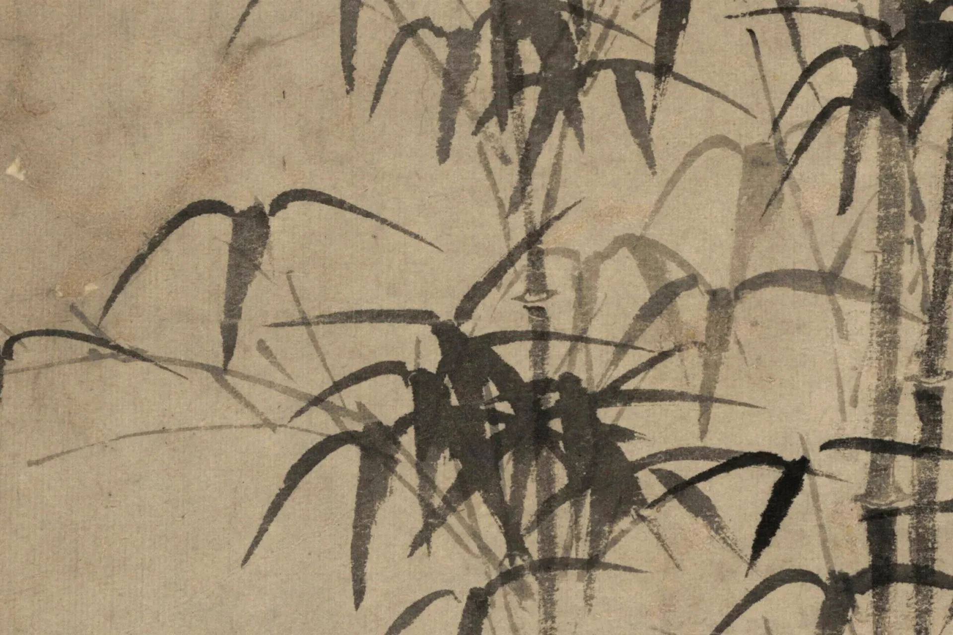 王绂《墨竹图》局部 (2)
