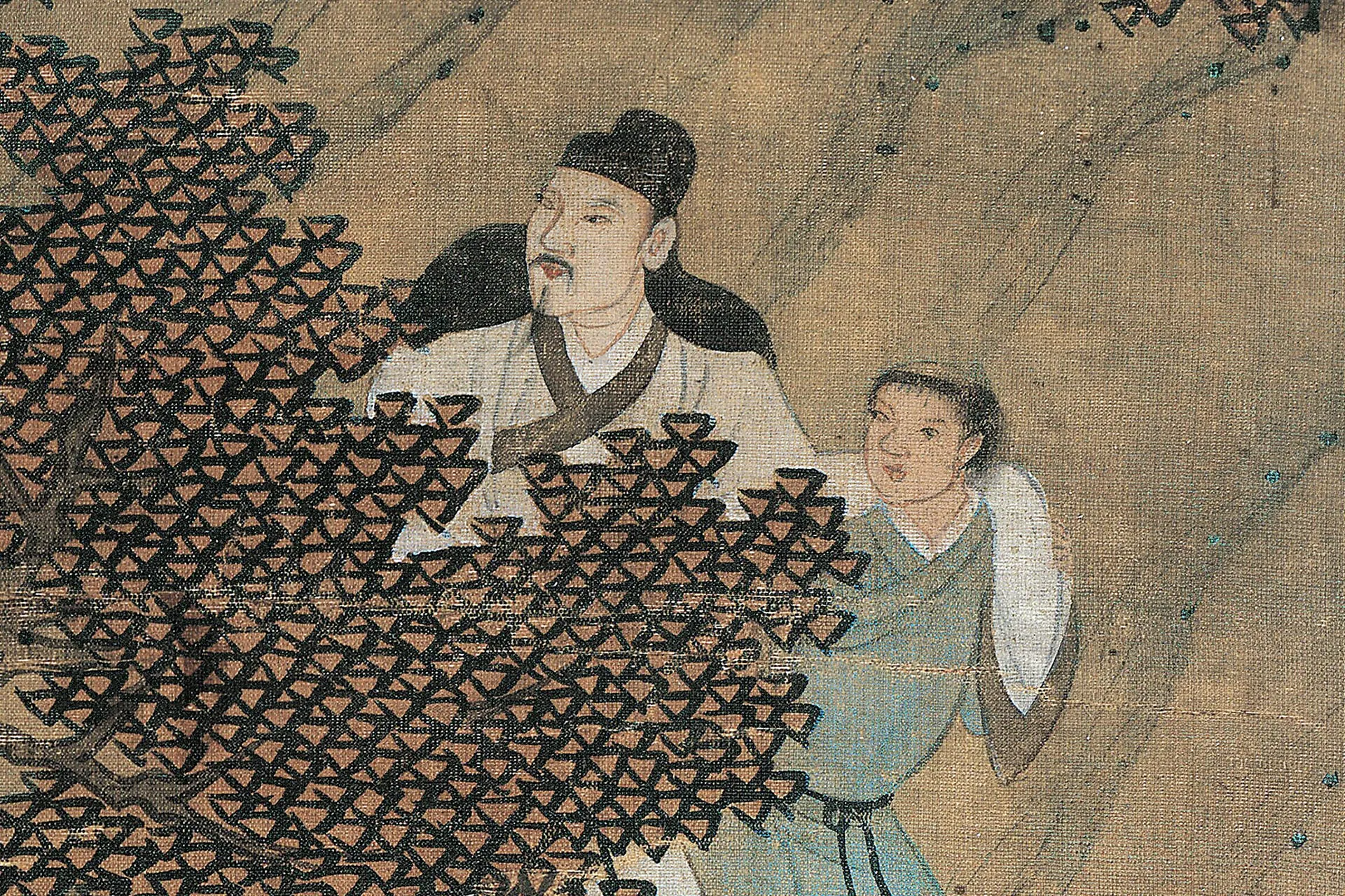 周臣山水人物画《香山九老图》高清大图局部 (2)