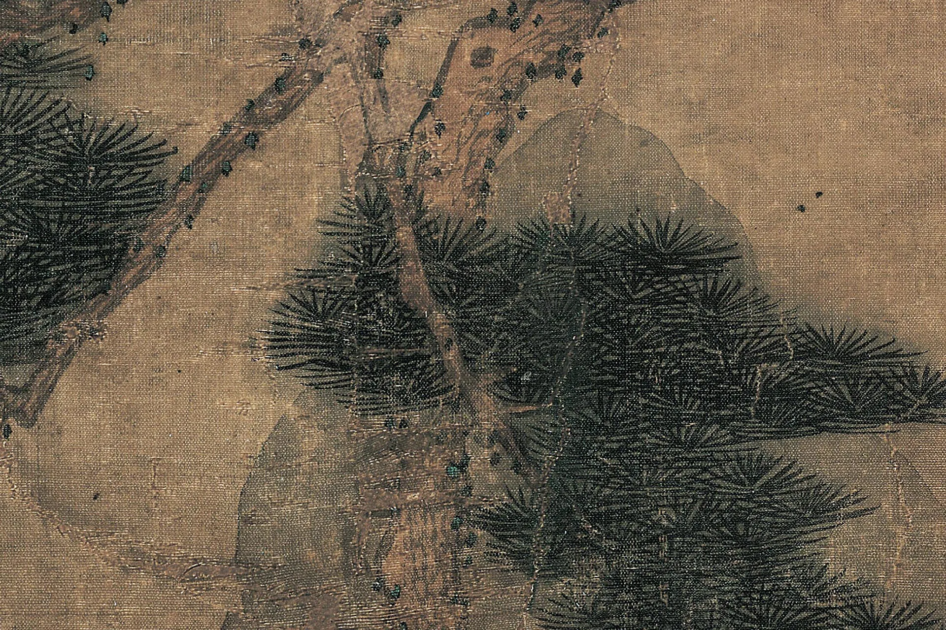 周臣山水人物画《香山九老图》高清大图局部 (6)