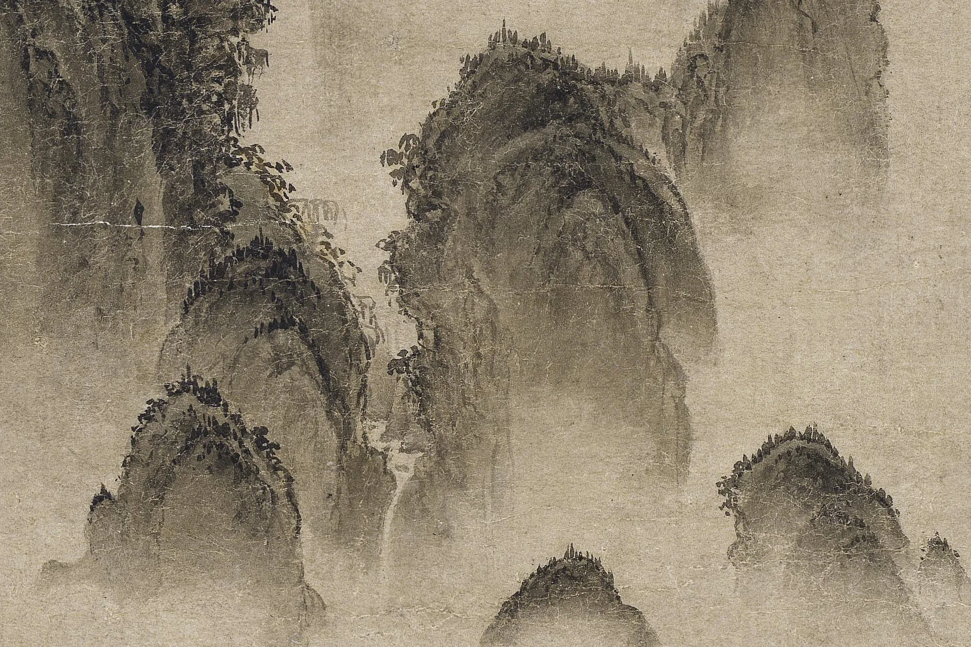 宋徽宗《溪山秋色图》高清大图局部 (5)