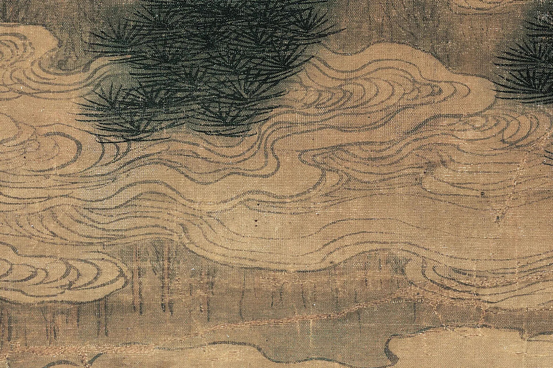 周臣山水人物画《香山九老图》高清大图局部 (4)