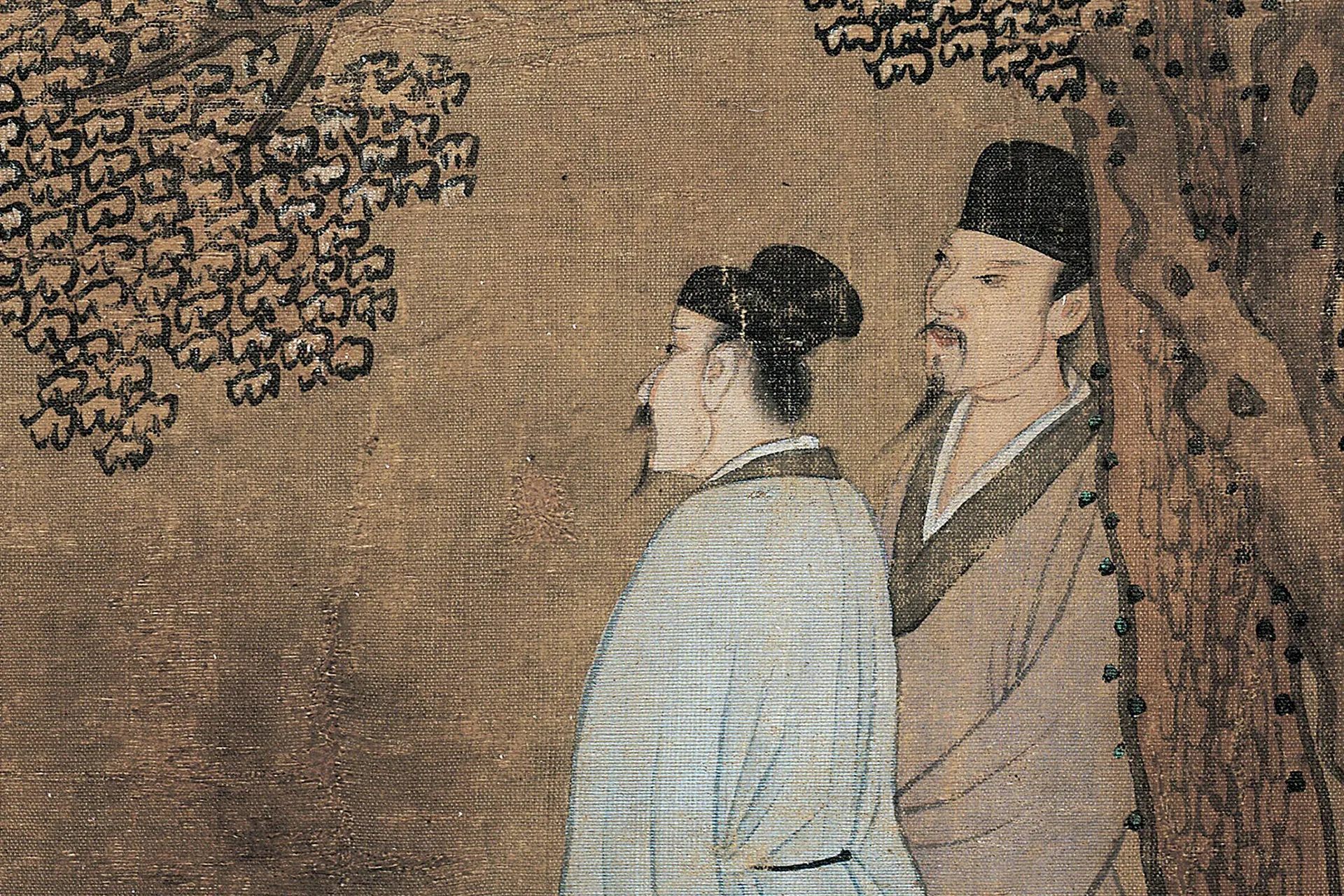 周臣山水人物画《香山九老图》高清大图局部 (3)