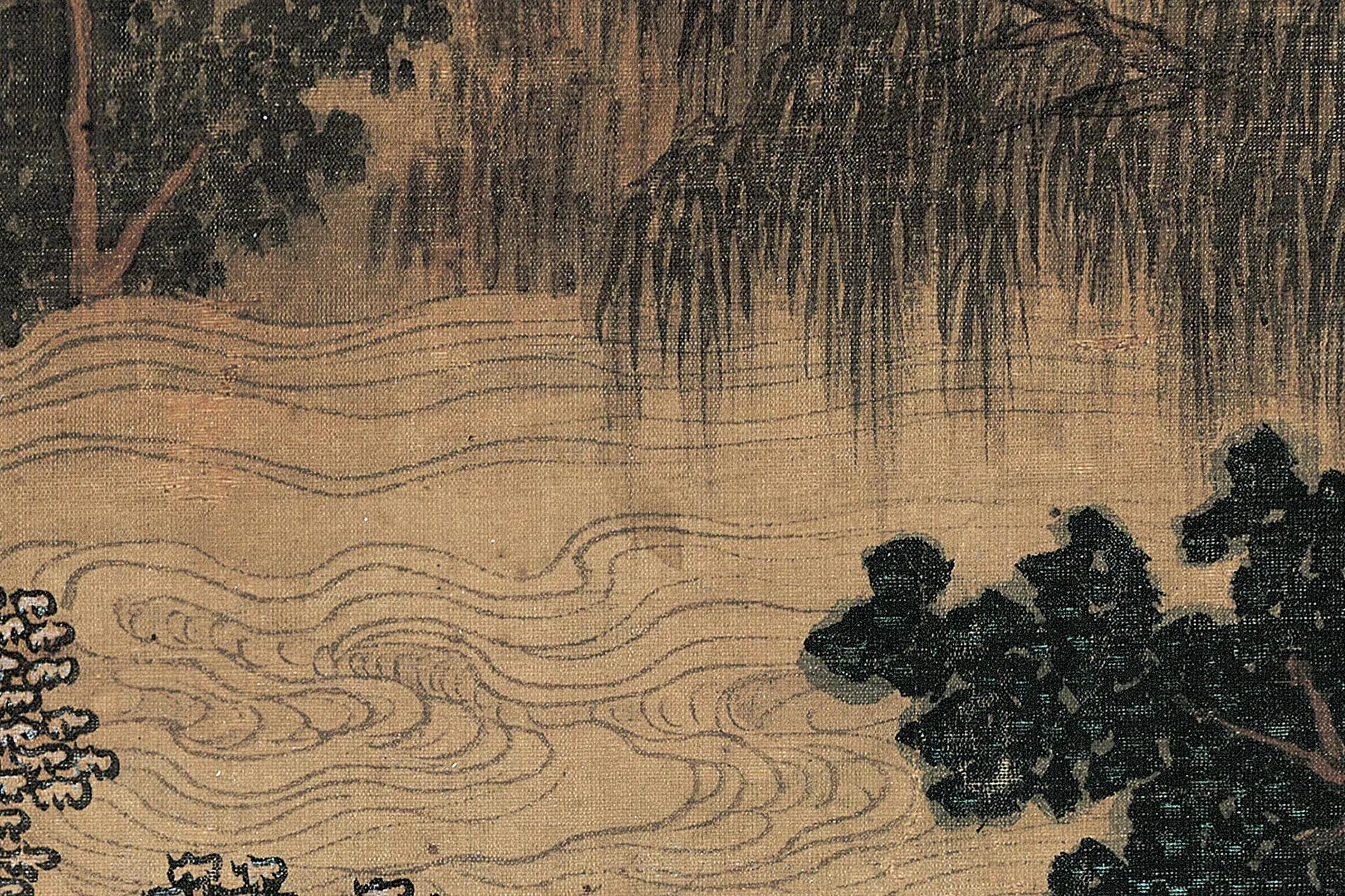 周臣山水人物画《香山九老图》高清大图局部 (9)
