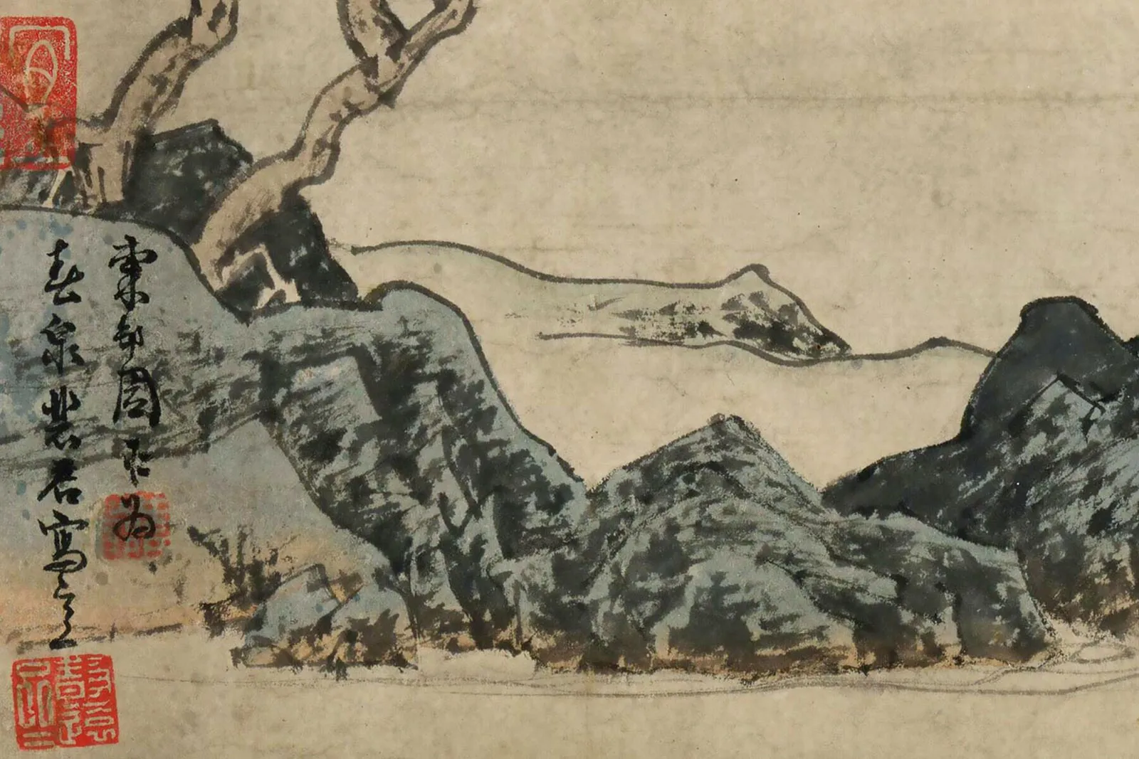 周臣《春泉小隐图》局部 (5)