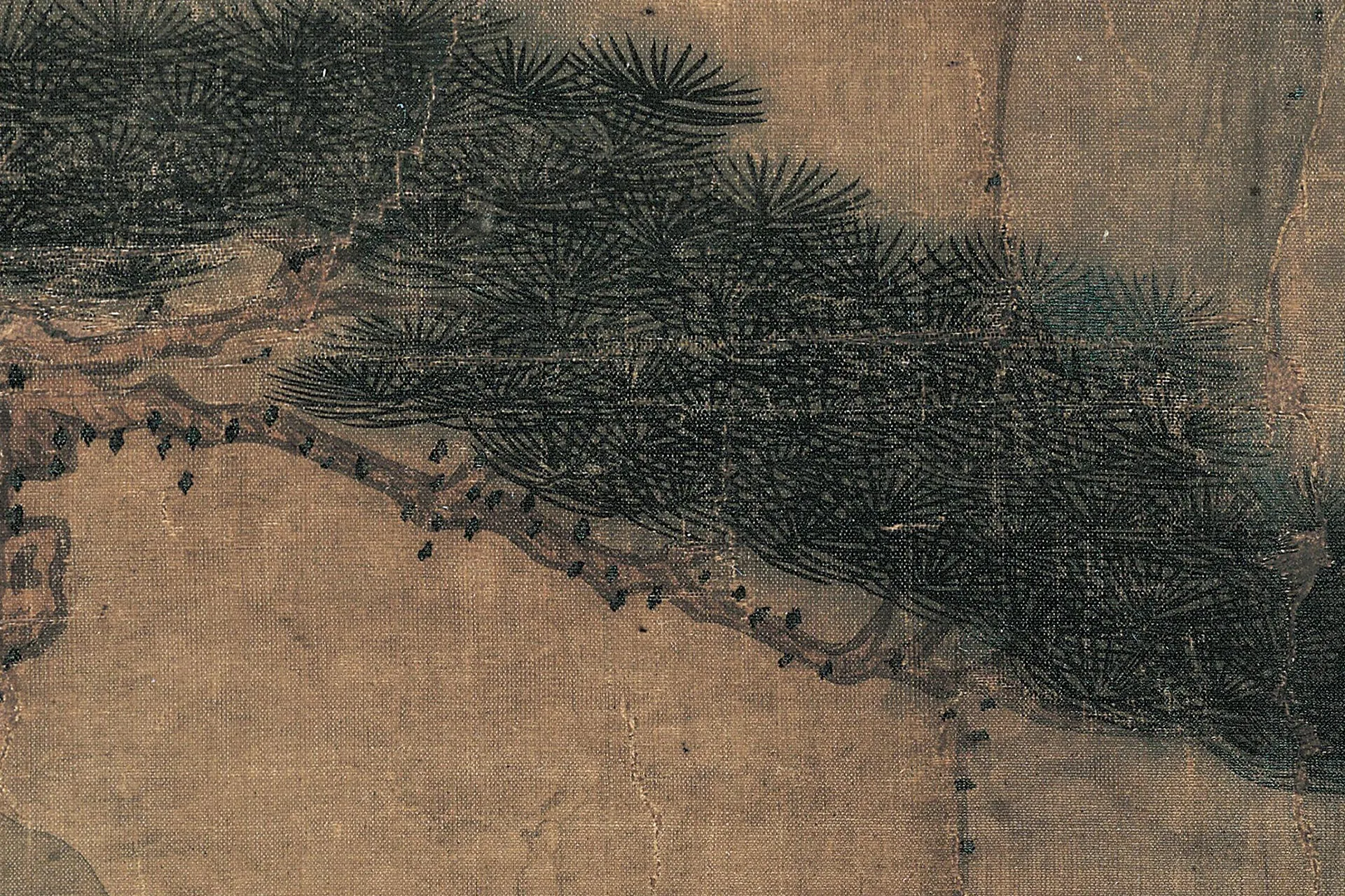 周臣山水人物画《香山九老图》高清大图局部 (7)