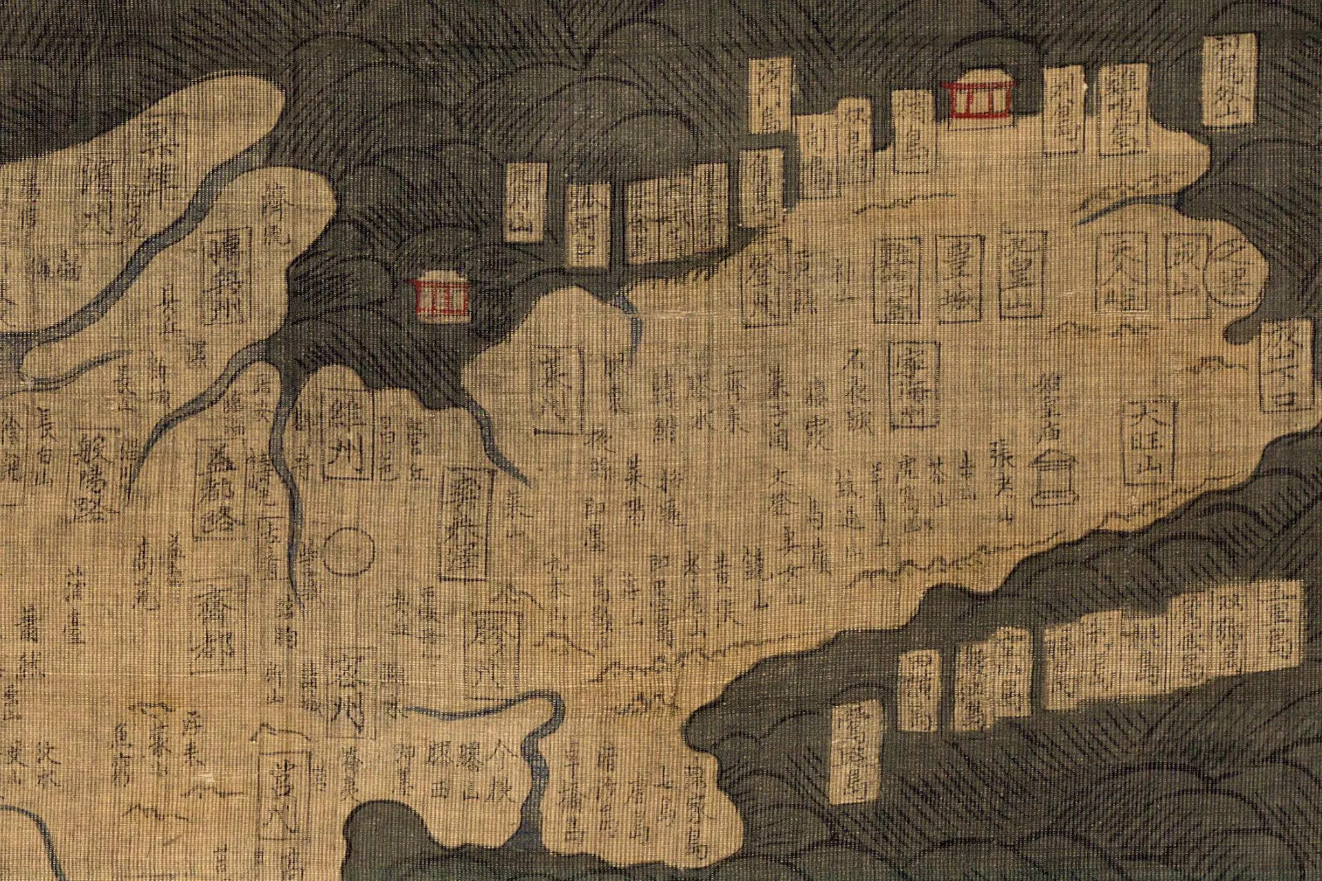 混一疆理历代国都之图(龙谷大学版)高清局部 (3)