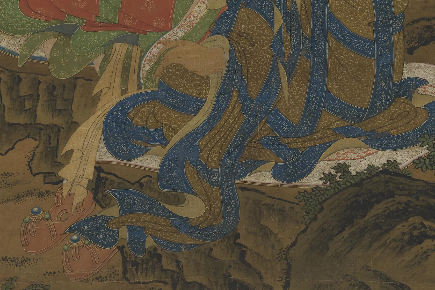 郑重佛道人物画《一指华严图》局部 (2)