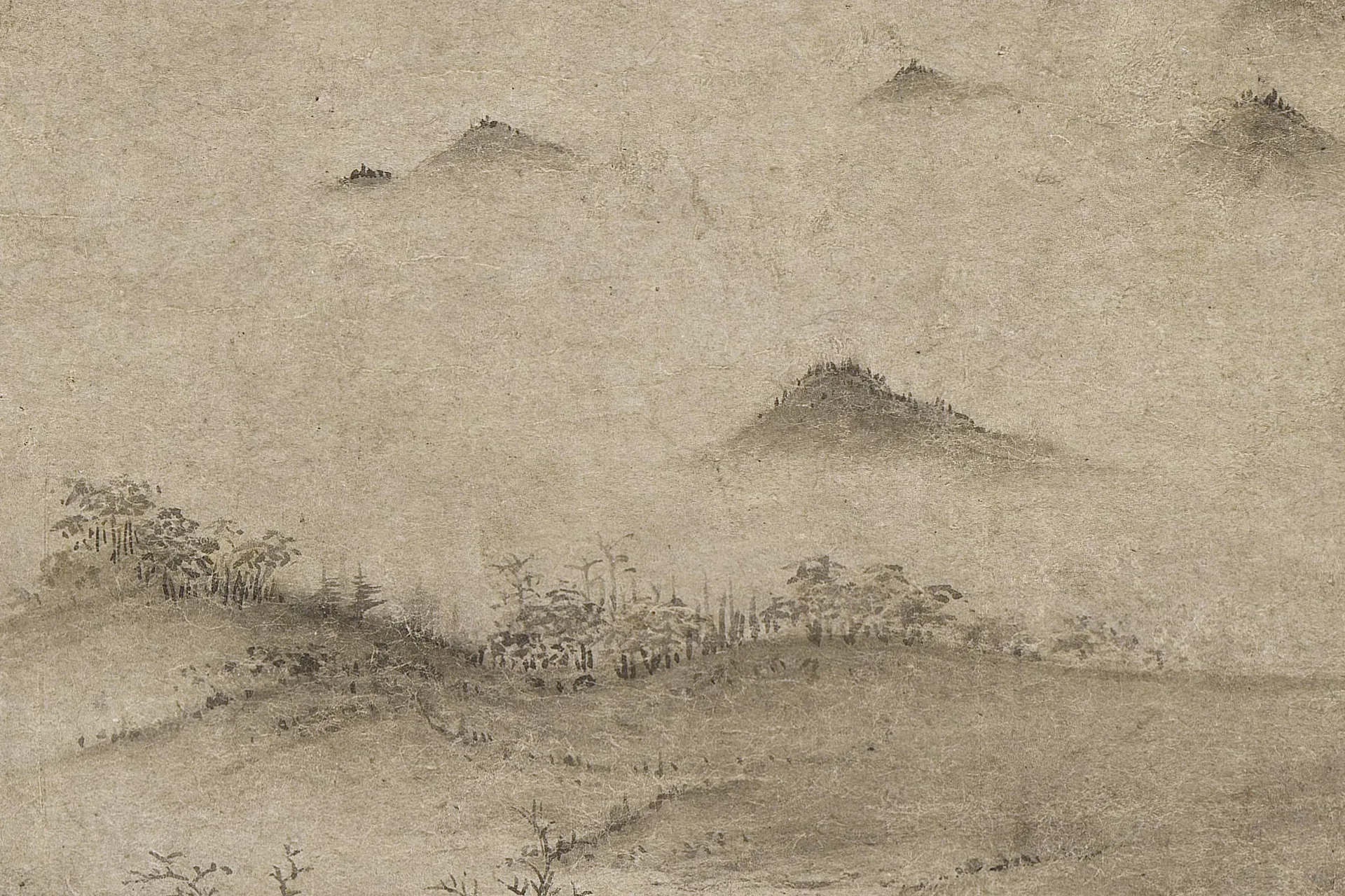 宋徽宗《溪山秋色图》高清大图局部 (4)