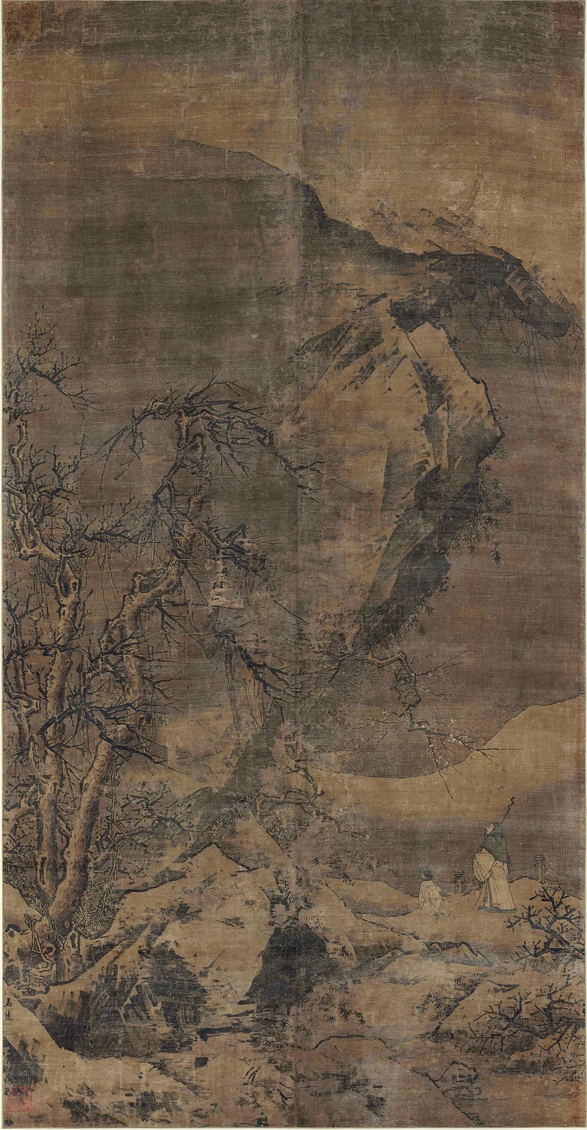 传马远《探梅图》轴
