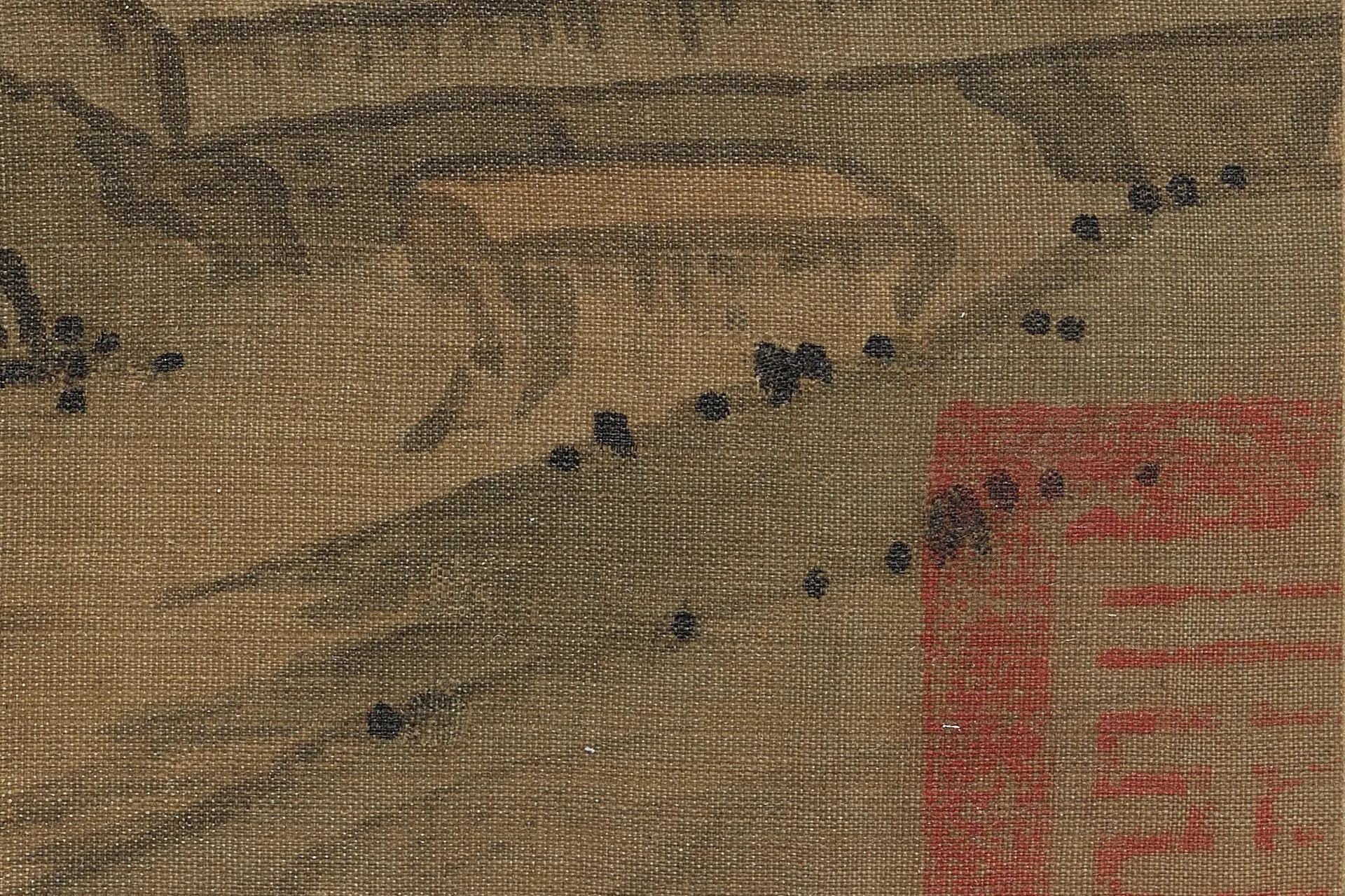 马远《举杯邀月图》超高清大图局部 (2)