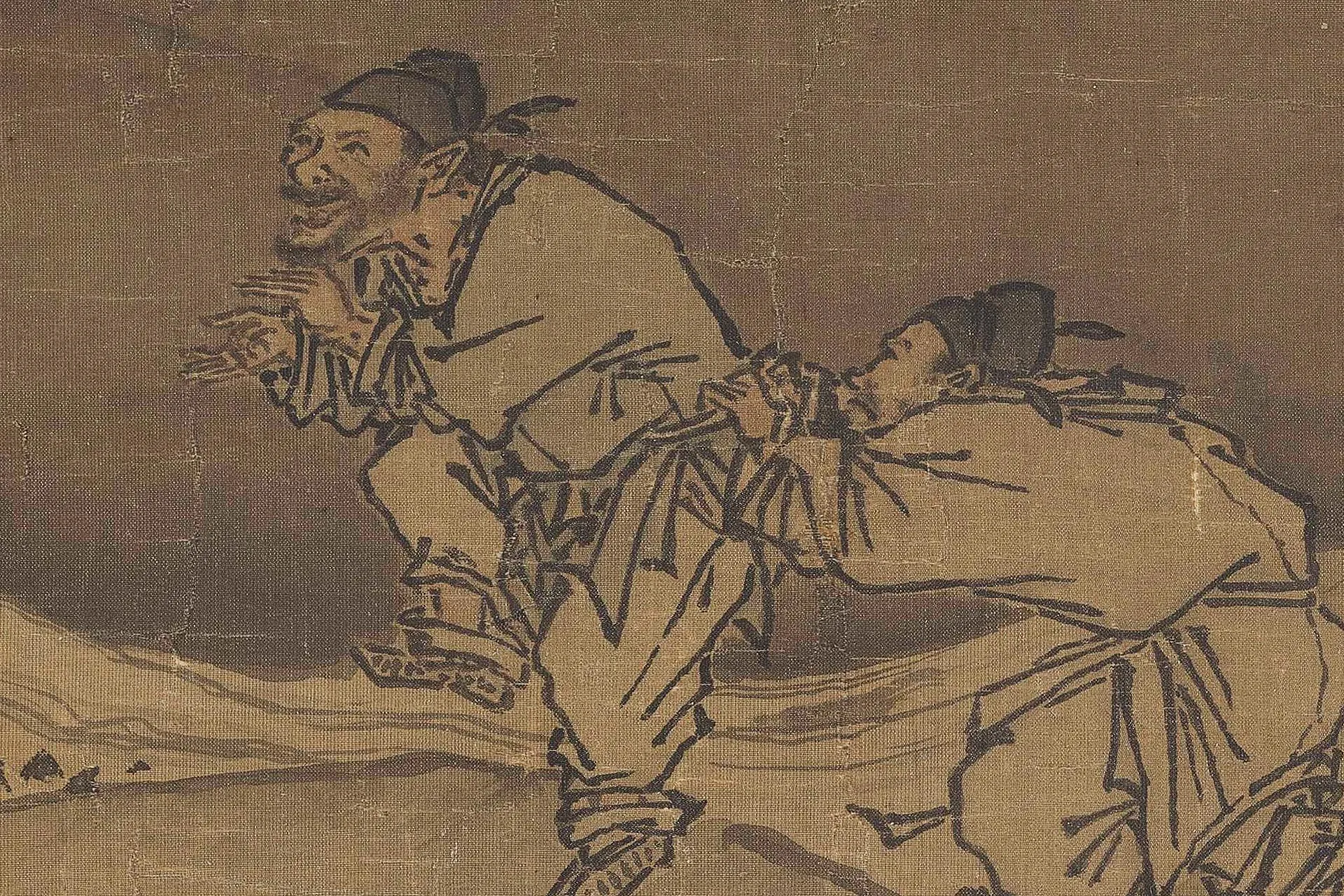 马远《踏歌图》超高清大图局部 (3)