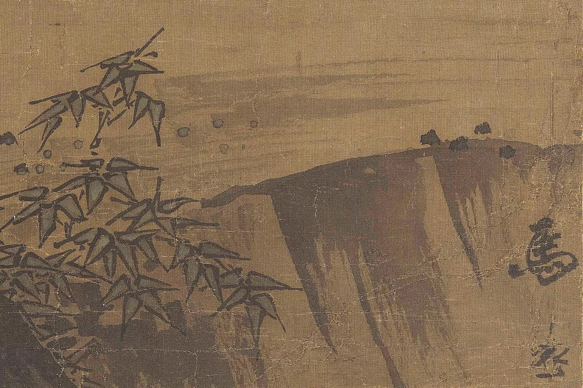马远《踏歌图》超高清大图局部 (1)