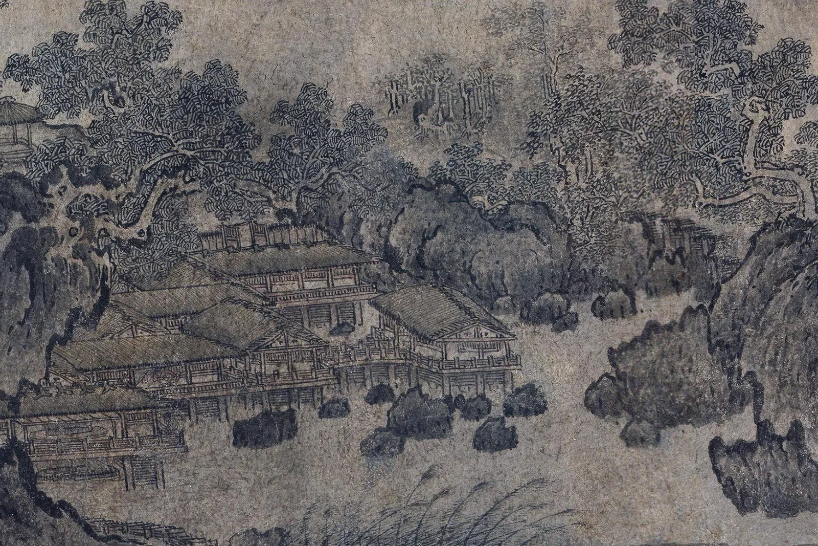 传燕文贵《溪山图卷》局部 (4)