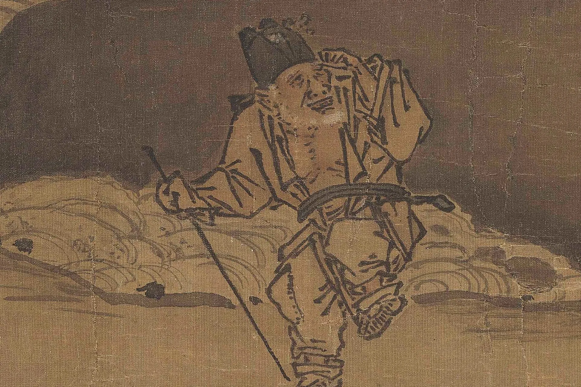 马远《踏歌图》超高清大图局部 (4)