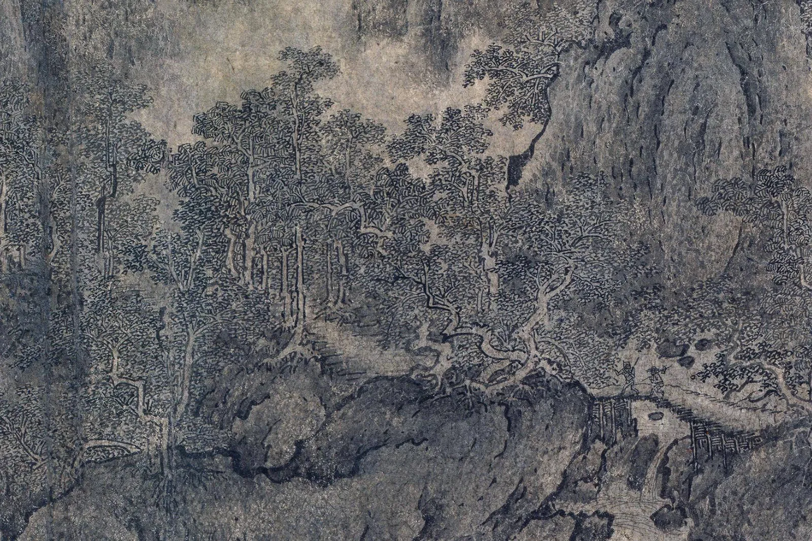 传燕文贵《溪山图卷》局部 (3)