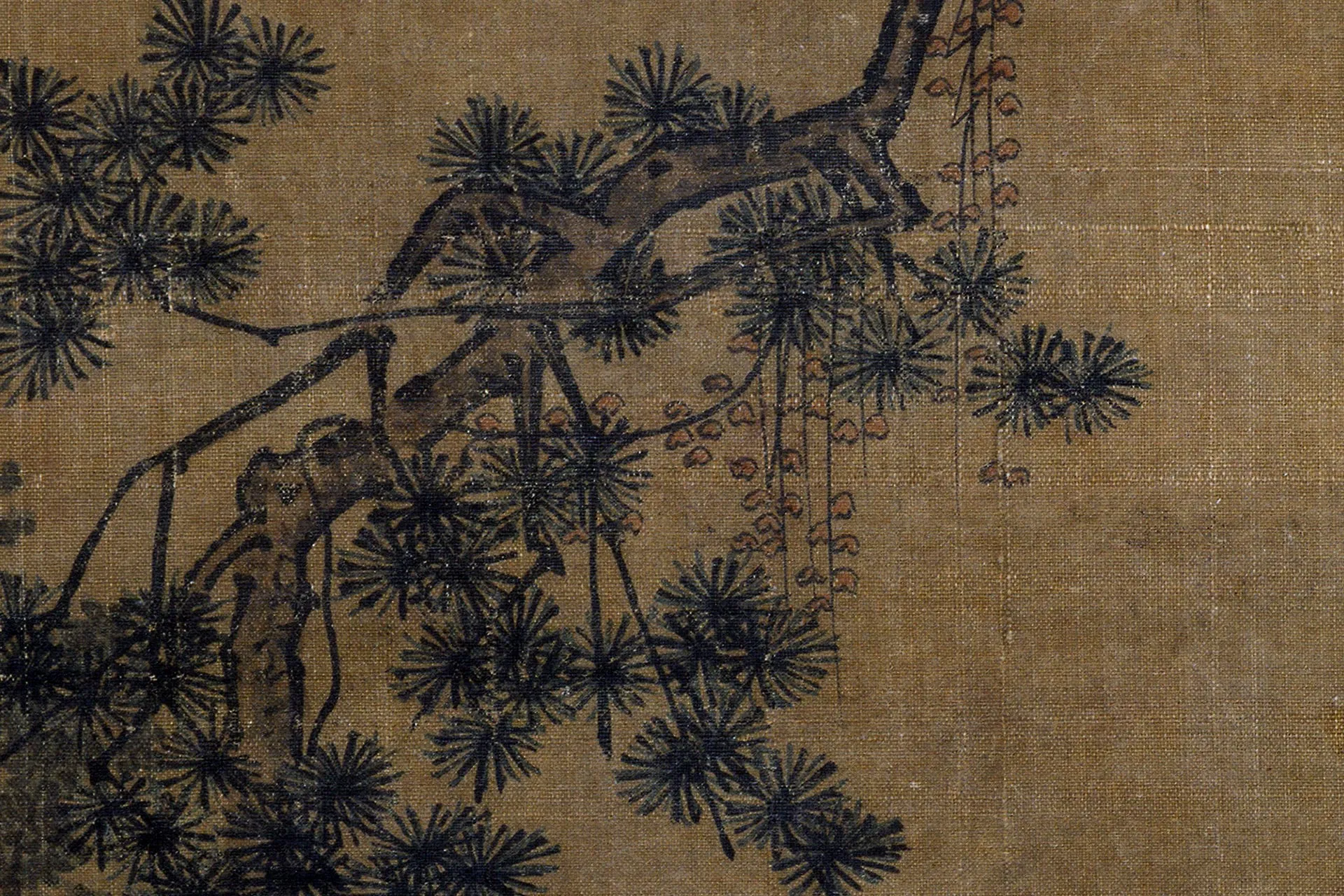 马远《松下闲吟图》局部 (2)
