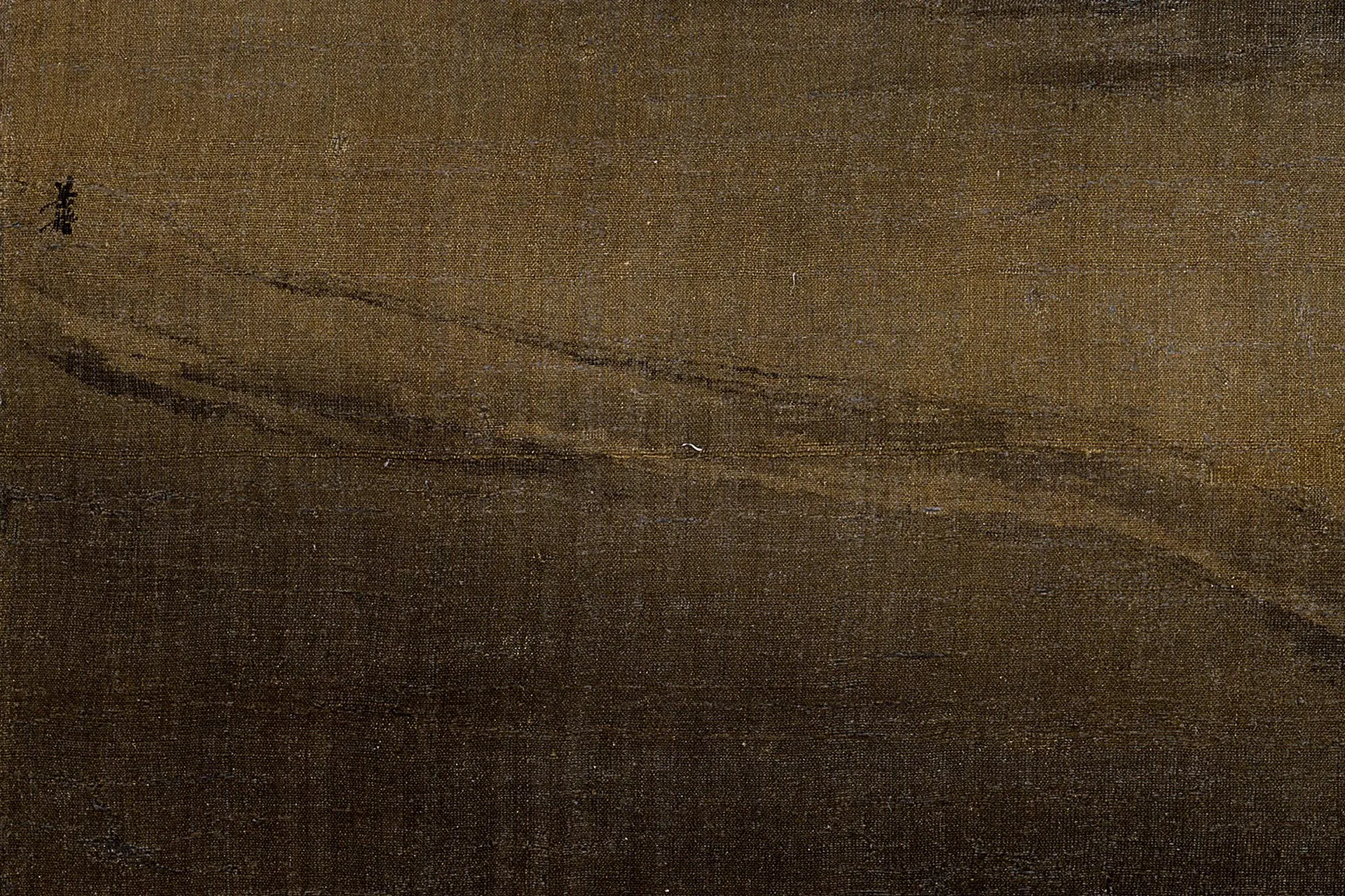 梁楷雪景山水图高清局部 (2)