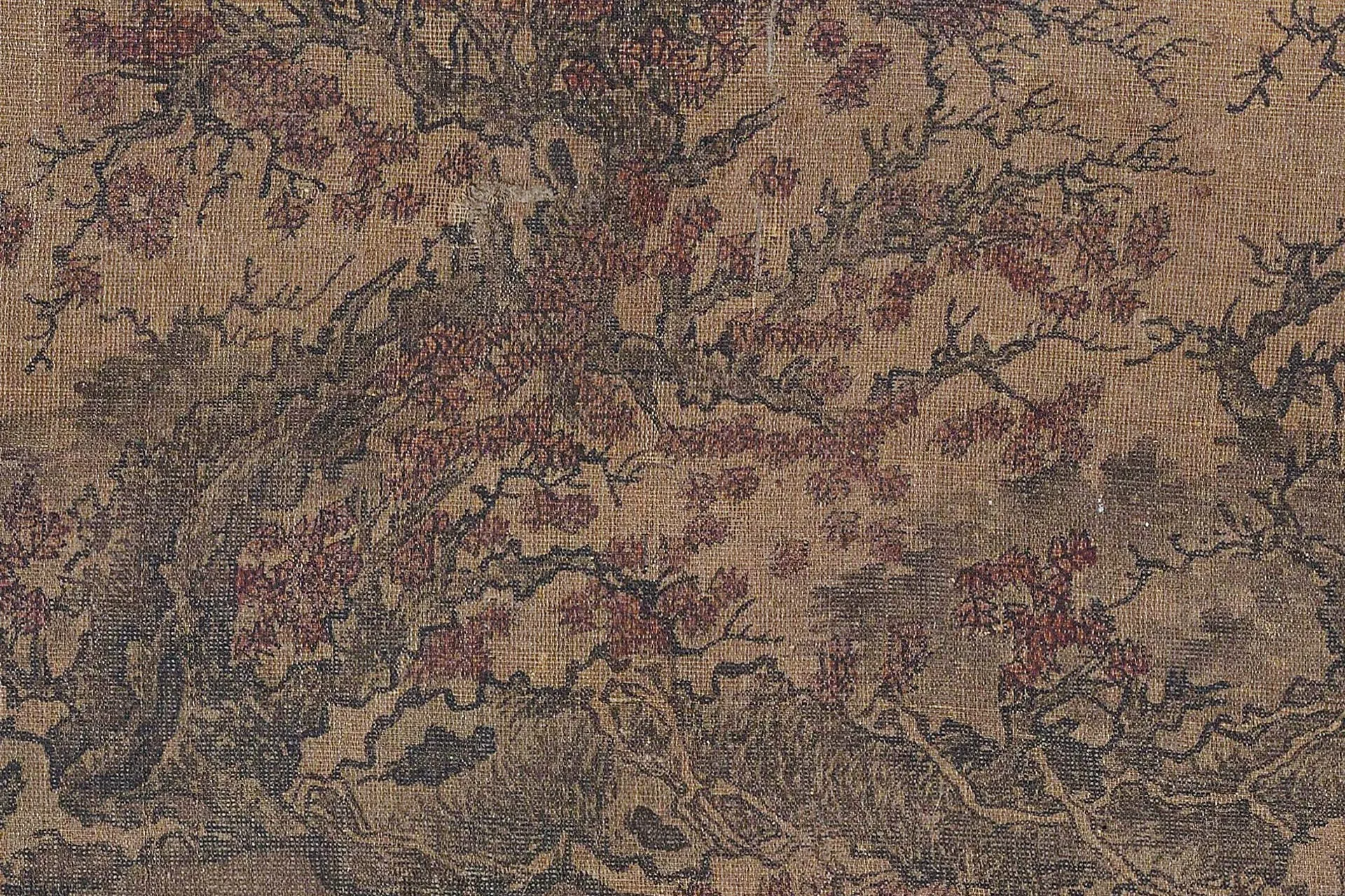传马远秋景山水人物画《烟霭秋涉图》高清局部 (5)