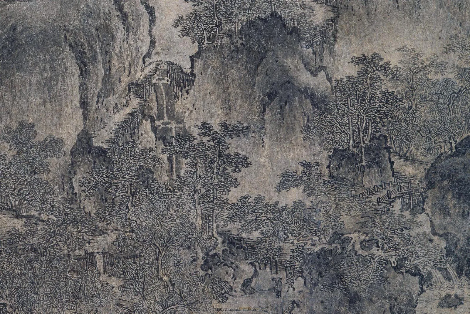 传燕文贵《溪山图卷》局部 (2)