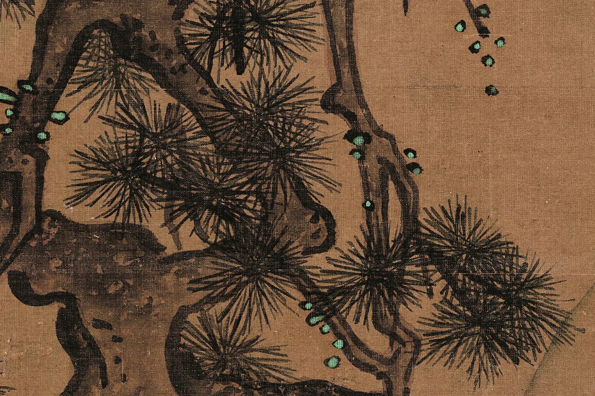 马远《松寿图》高清大图局部 (6)