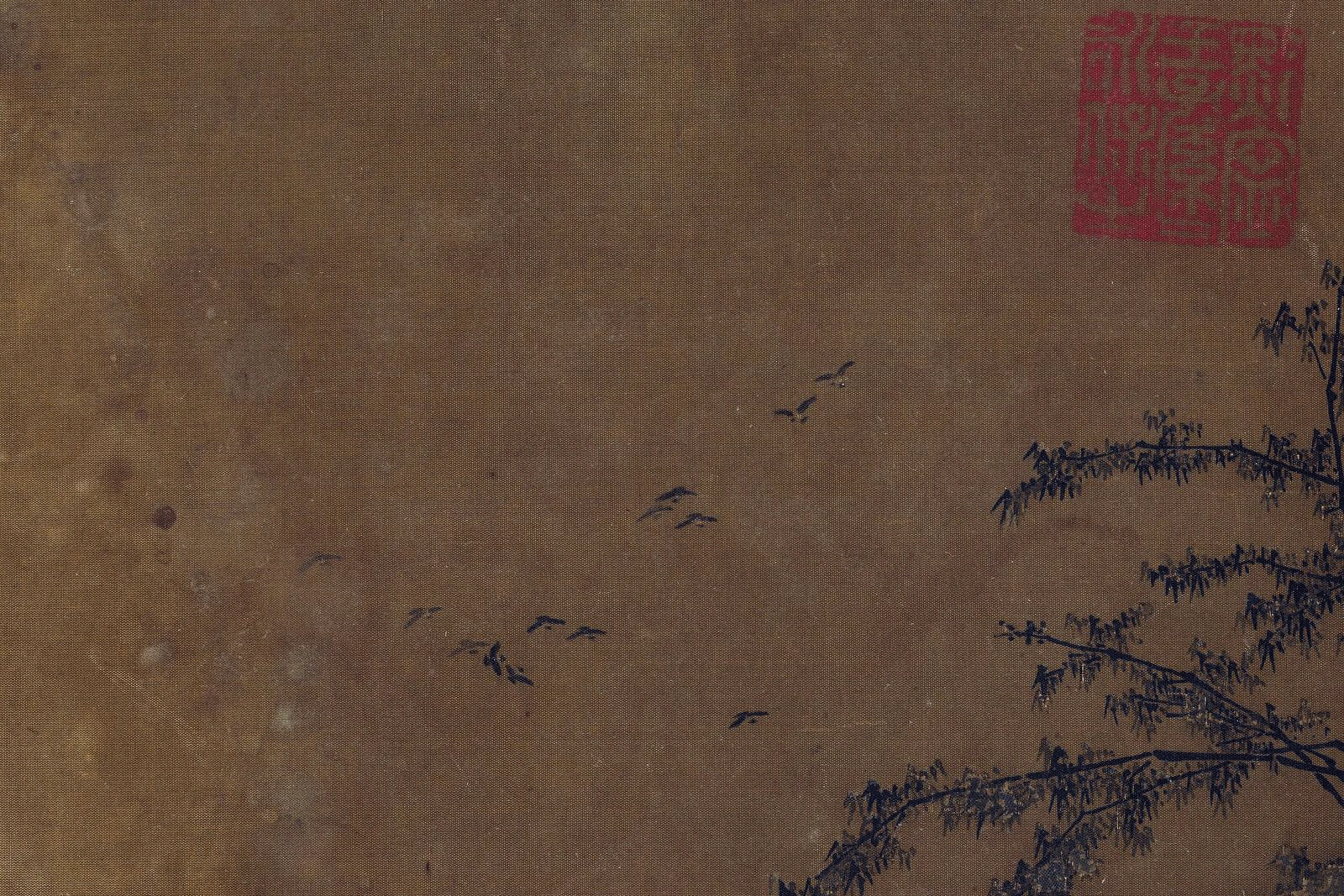 马远《寒香诗思图》局部 (2)