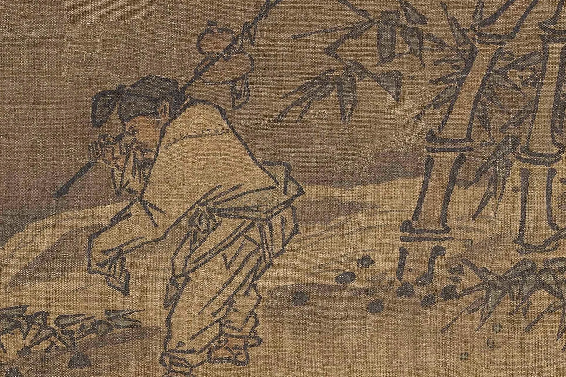 马远《踏歌图》超高清大图局部 (2)