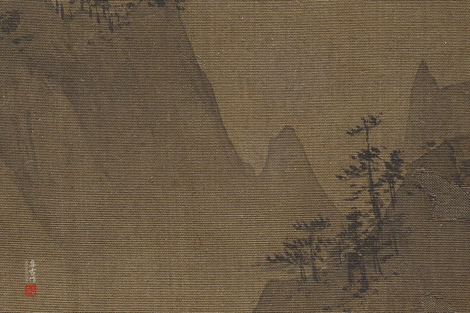夏森《烟江帆影图》高清大图局部 (4)