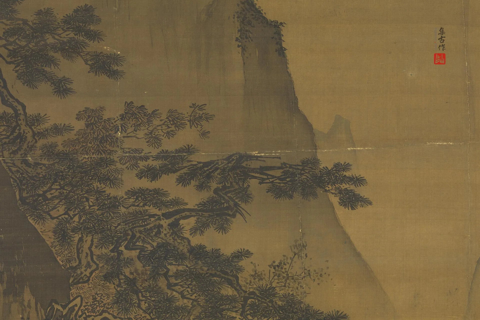 传马远《对月图》轴局部 (2)