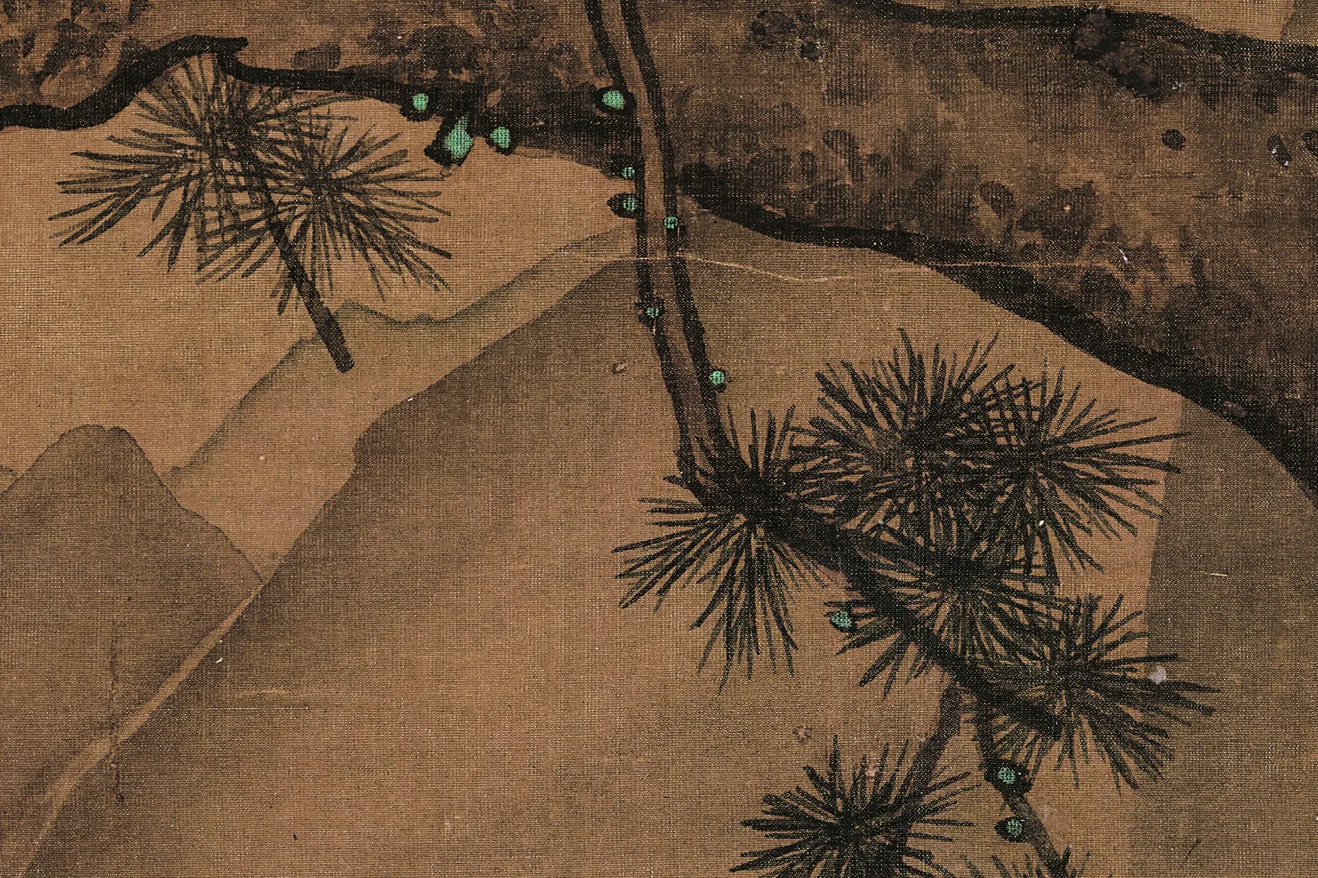 马远《松寿图》高清大图局部 (5)