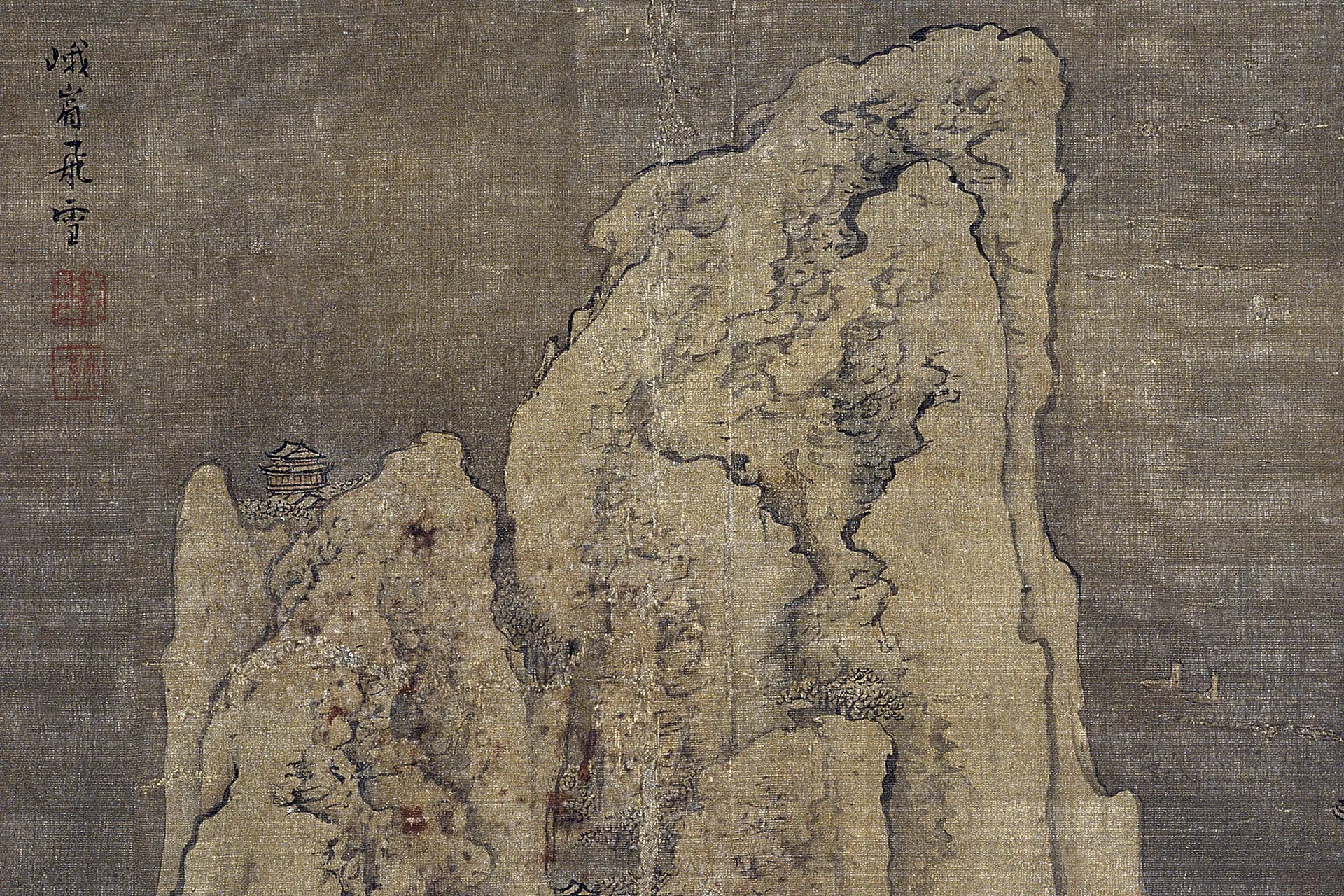 袁江山水册局部 (1)