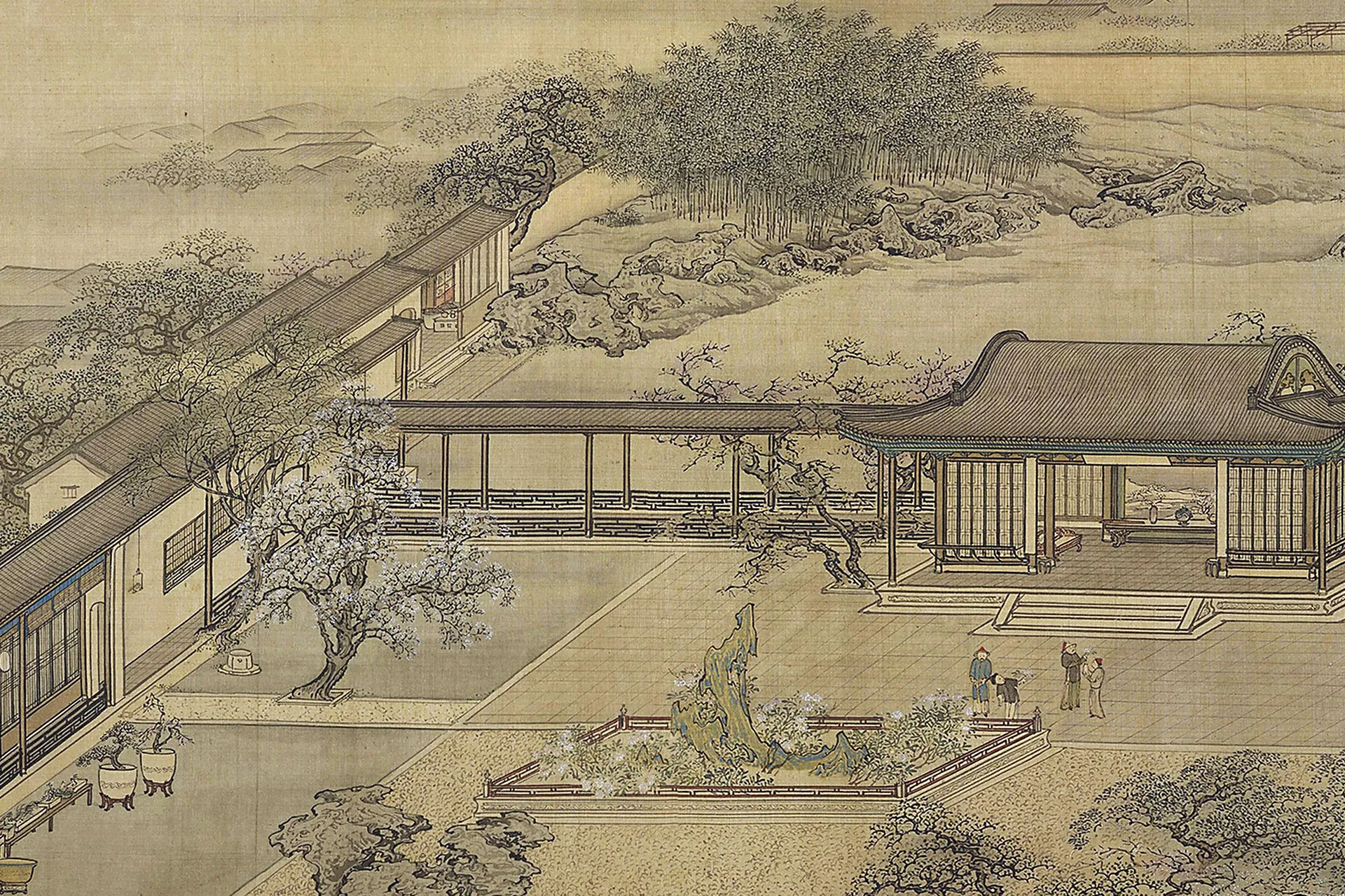 袁江《瞻园图》局部 (4)