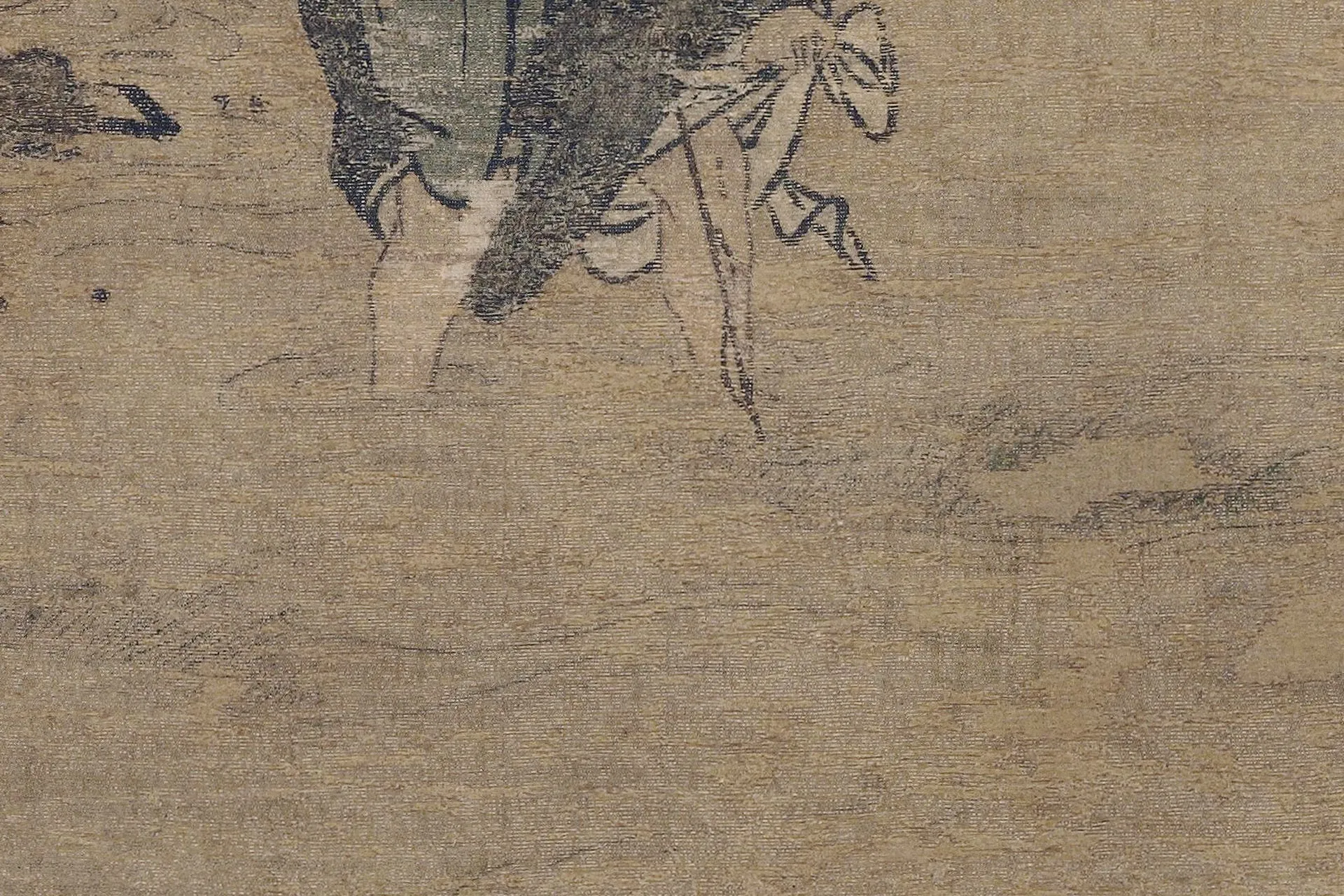 马远《洞山渡水图》局部 (2)
